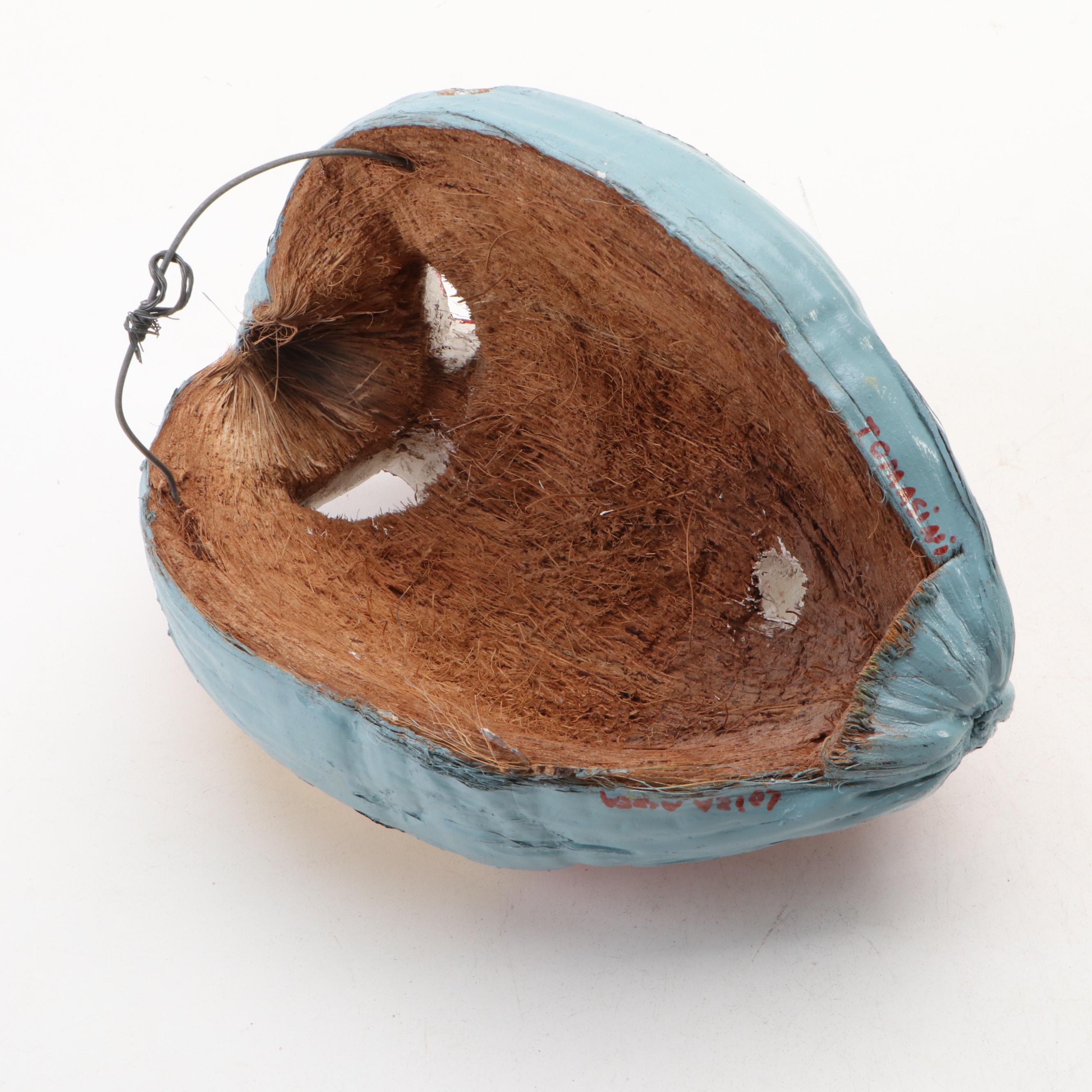 Tomasini Signed Loíza Aldea Puerto Rico Polychrome Vejigante Festival Mask