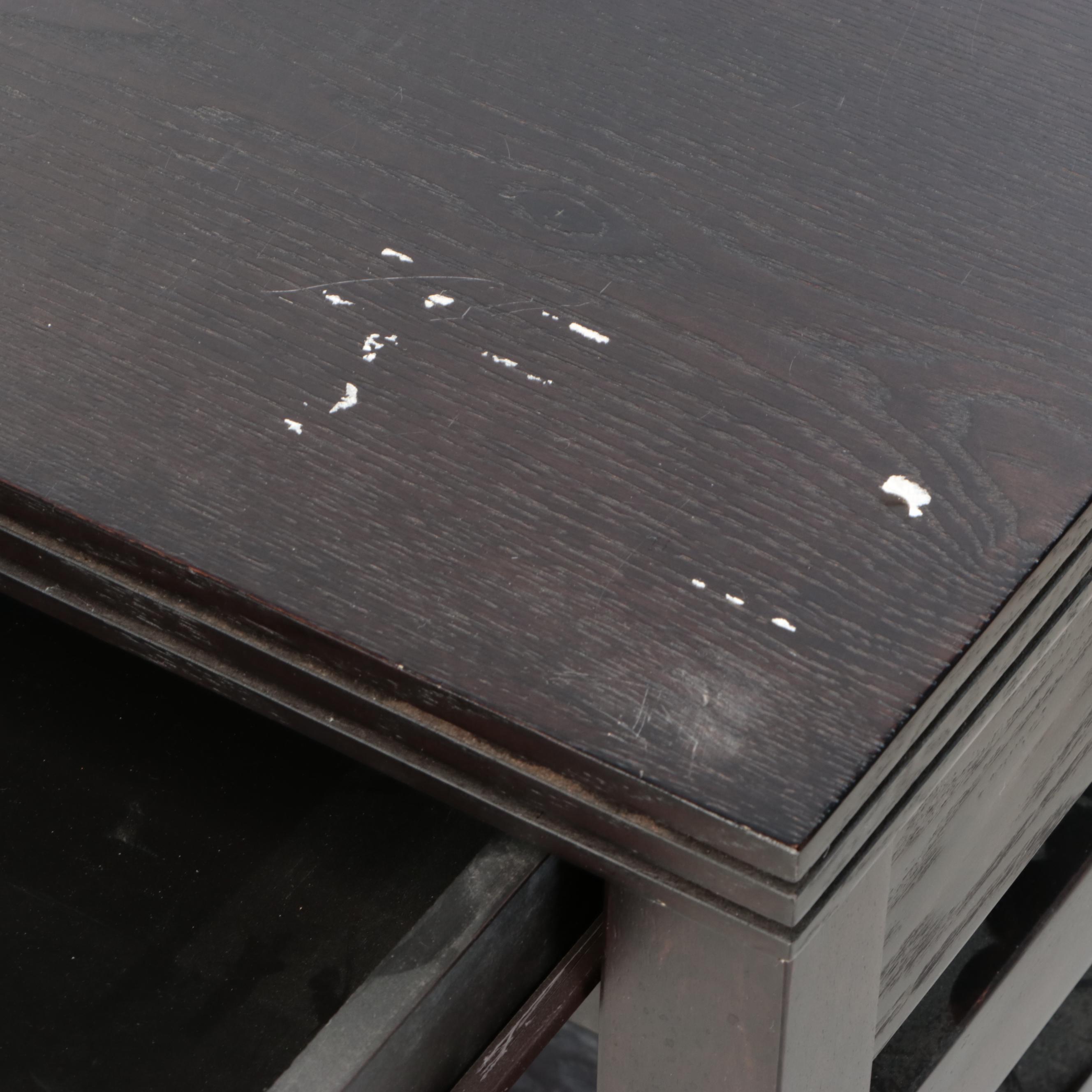 Pair of Contemporary Wooden Side Tables