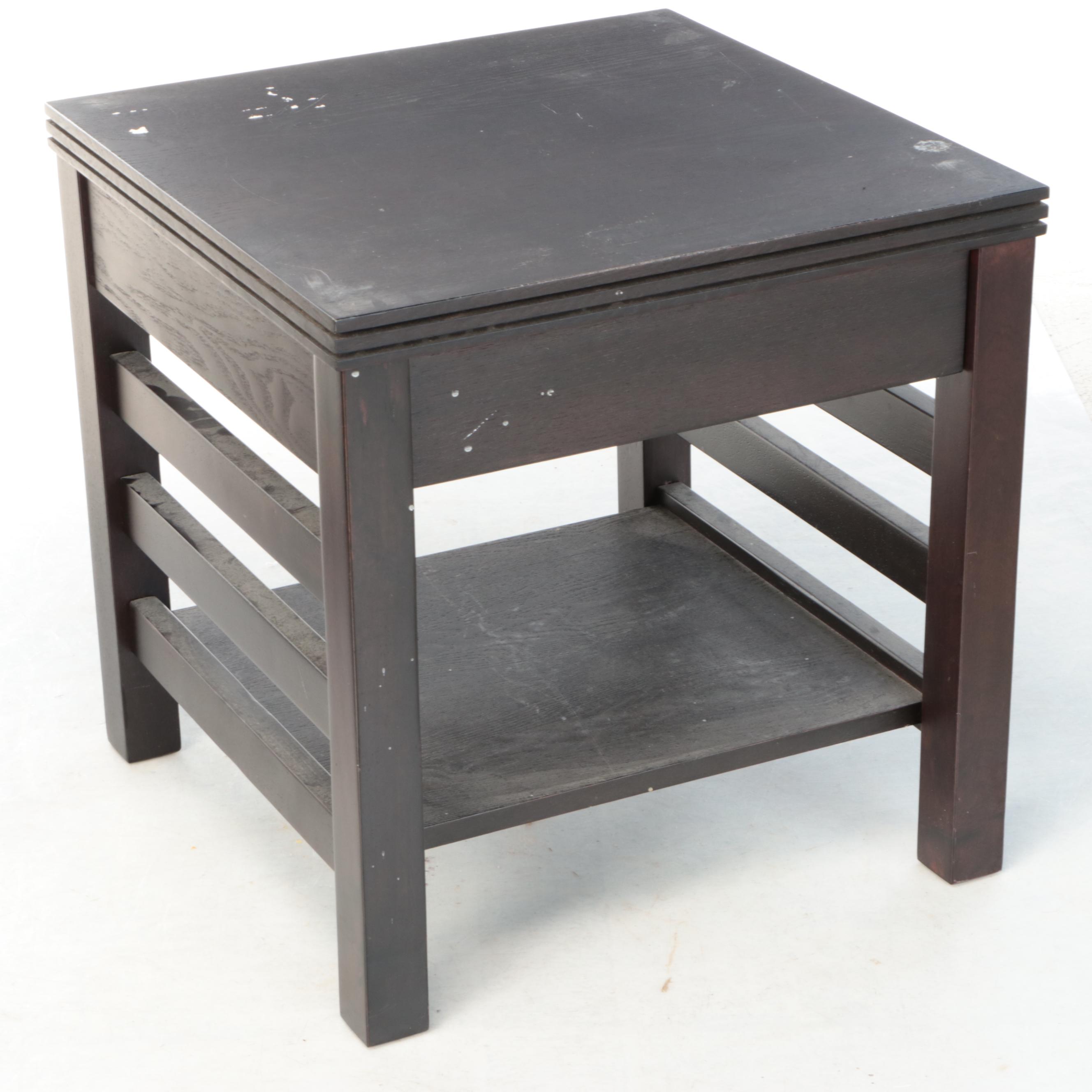 Pair of Contemporary Wooden Side Tables