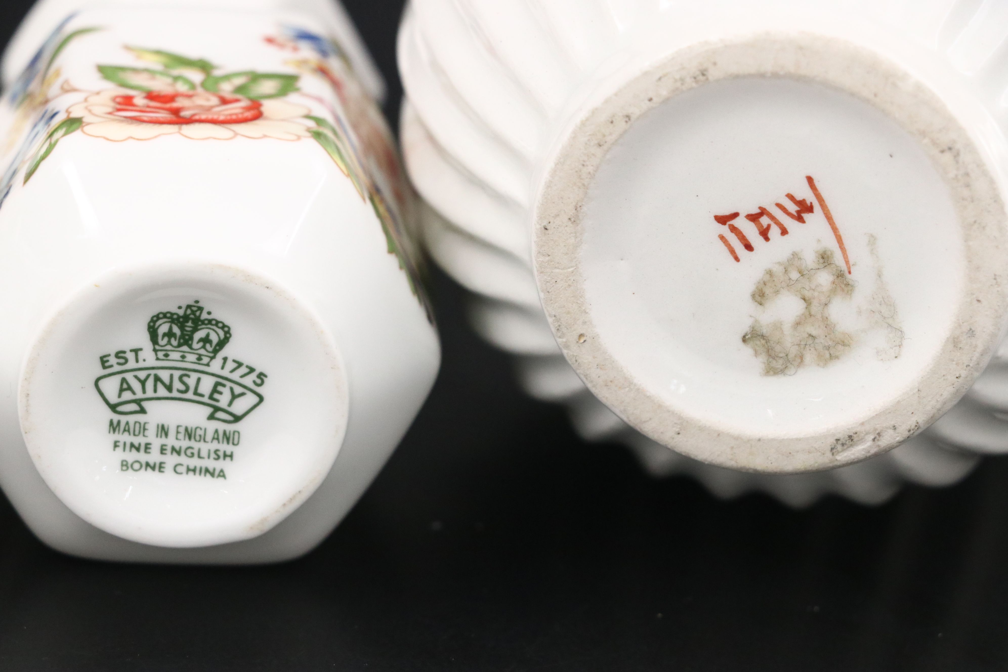 Halcyon Days Figural Perfume Bottle with Aynsley and Other Decor