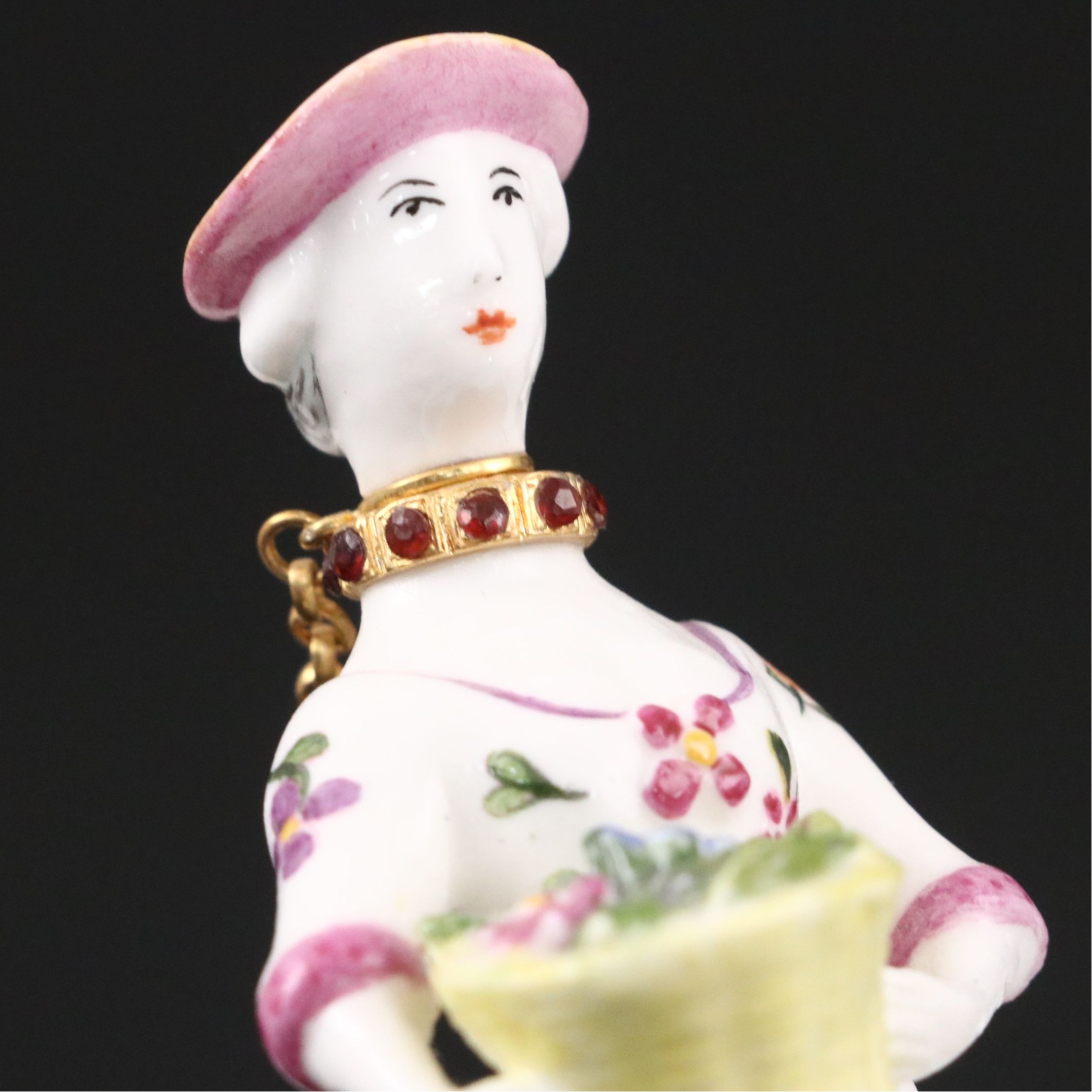 Halcyon Days Figural Perfume Bottle with Aynsley and Other Decor