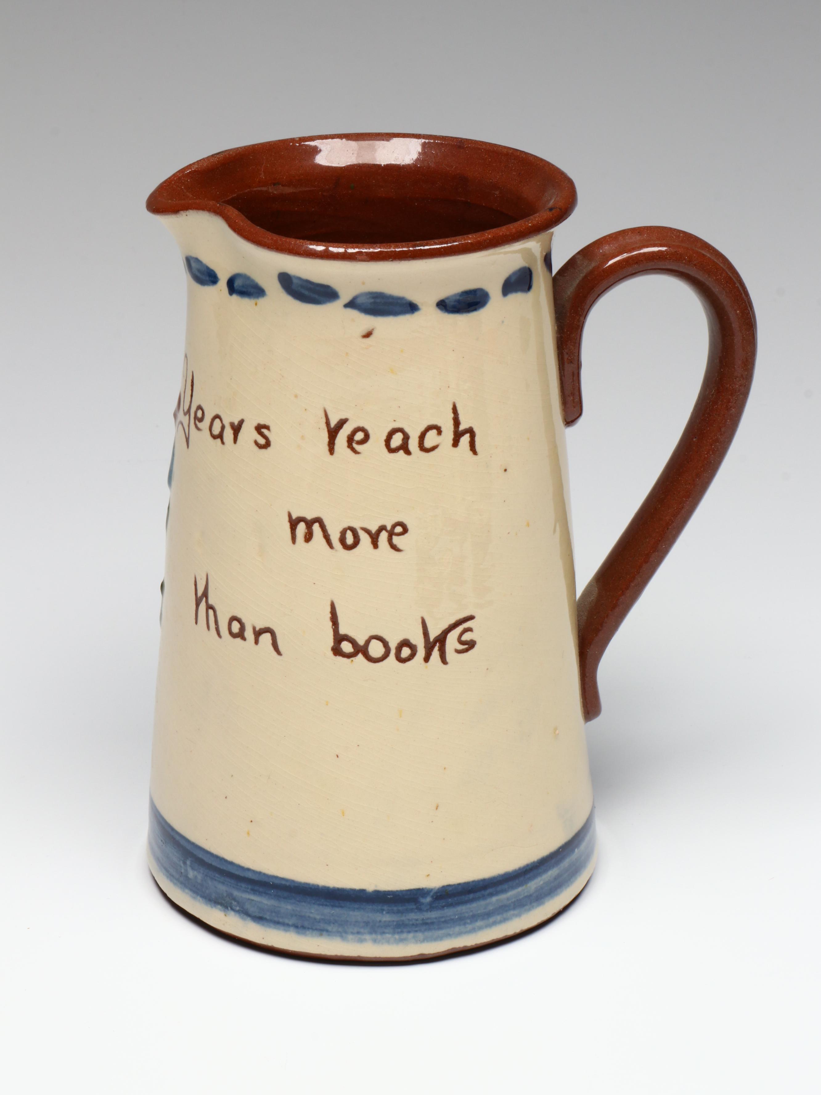 English Torquay Motto Ware Tableware with Aluminia "Morgenfrue" Plates