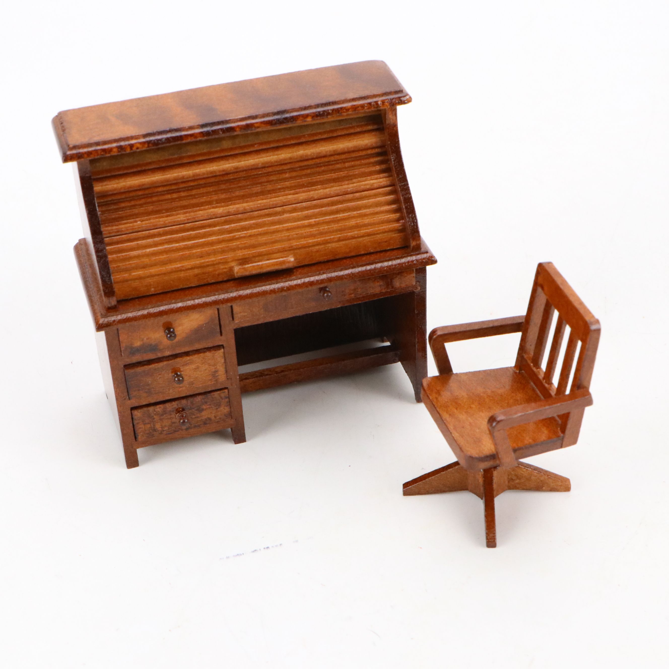 Suburban Woodworking Cape Cod Wood Miniature Doll House with Furniture