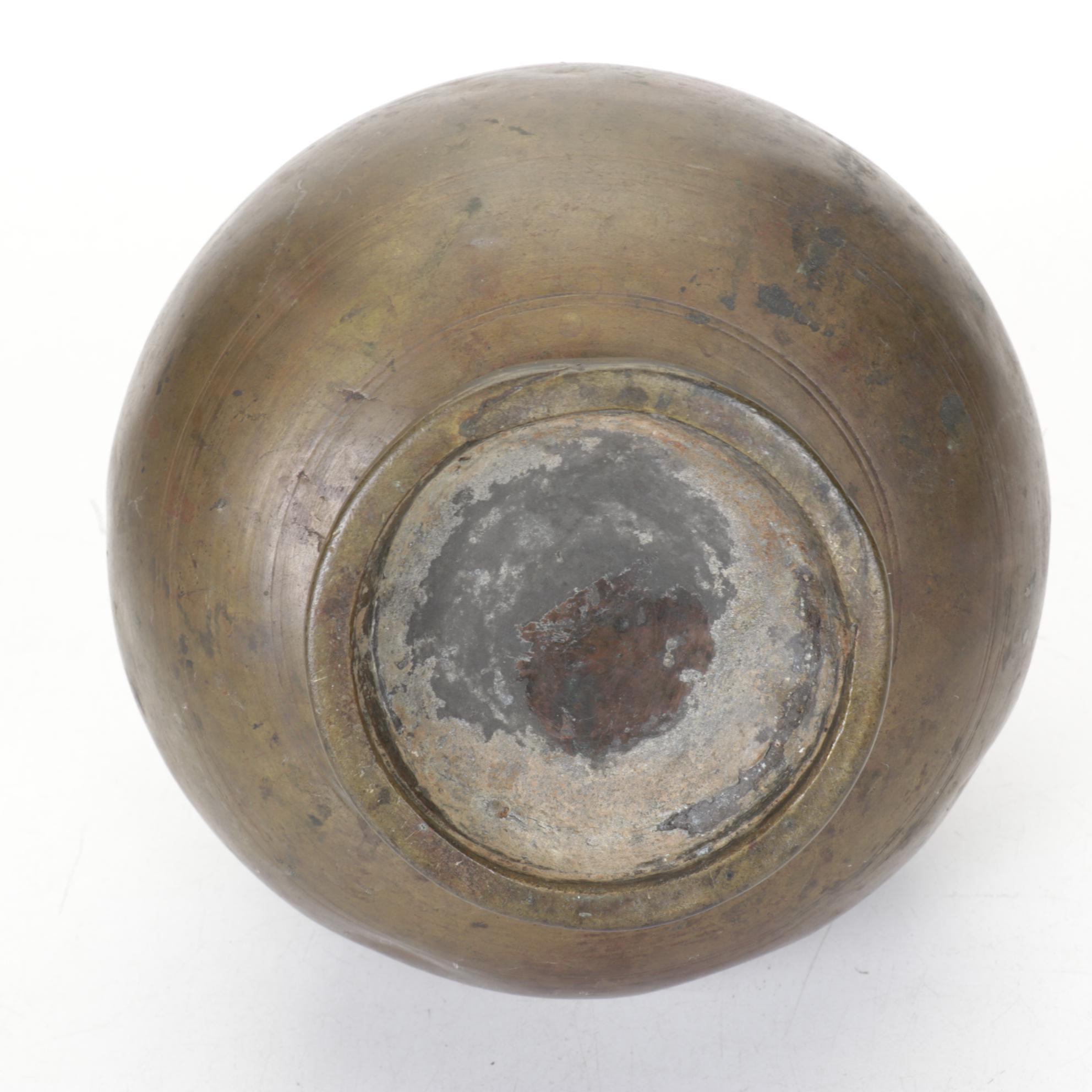 Painted Brass Vessels & Jugs