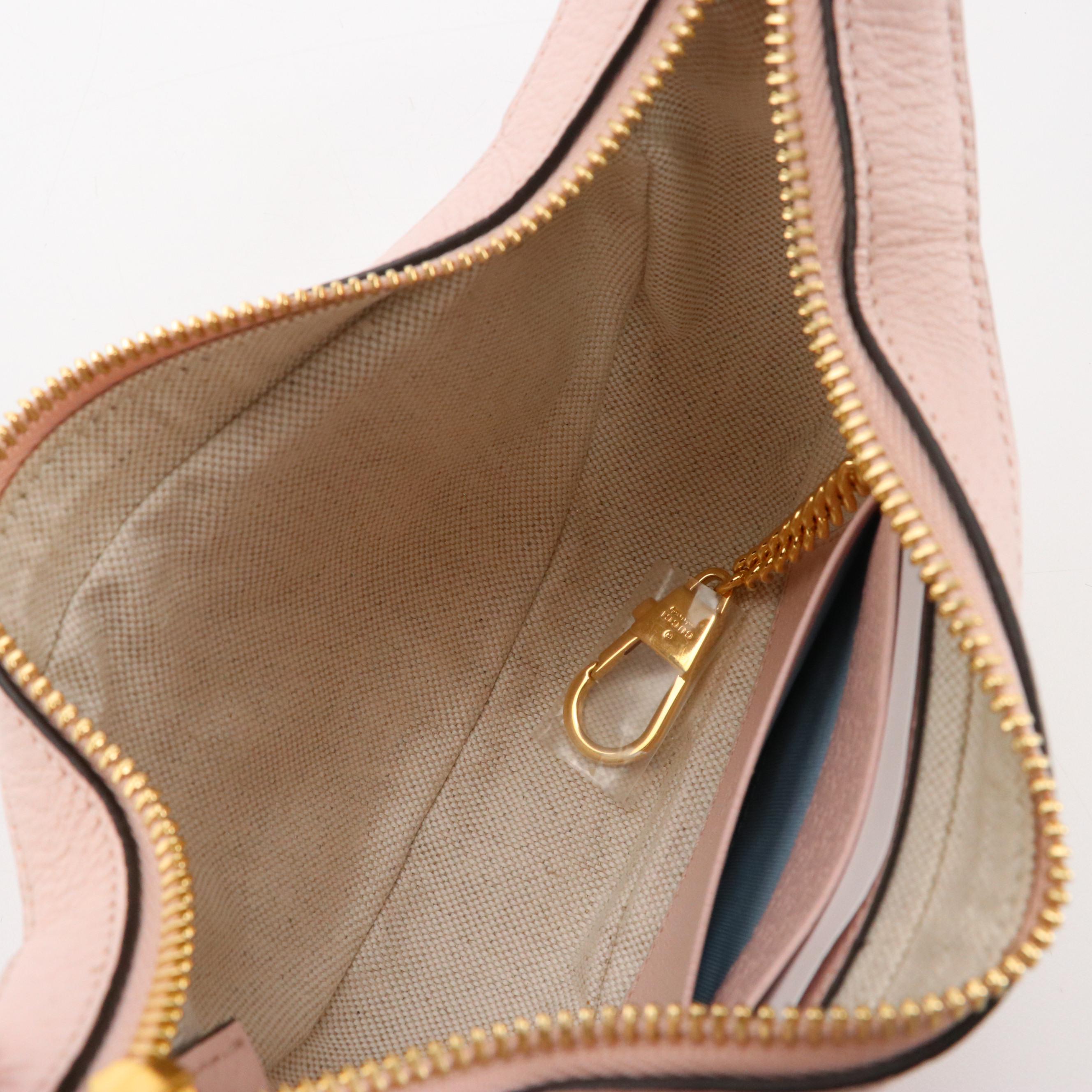 Gucci Mini Ophidia Bag in Jumbo GG Canvas and Baby Pink Leather Trim, With Box