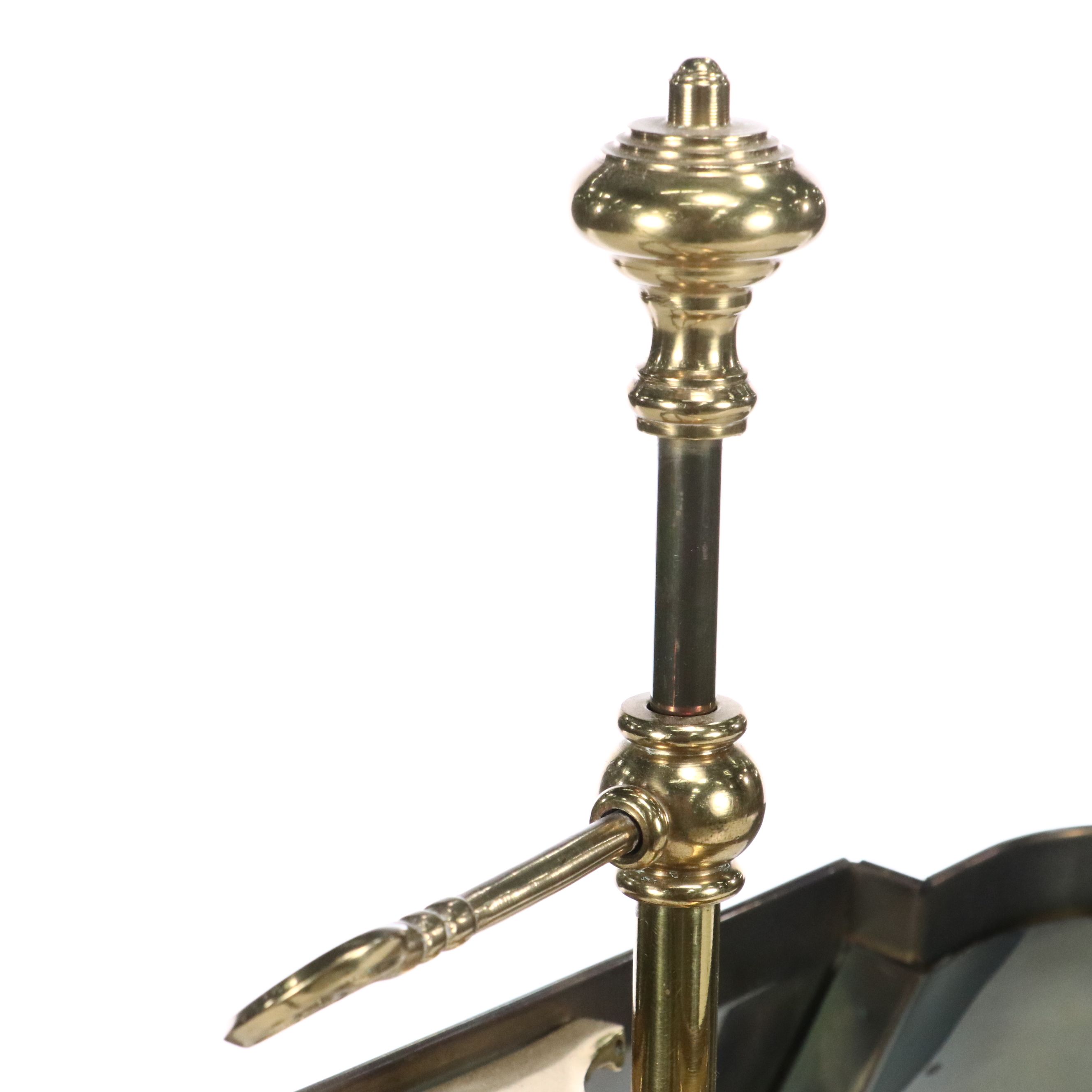 Bouillotte Brass Table Lamp with Black Tole Shade