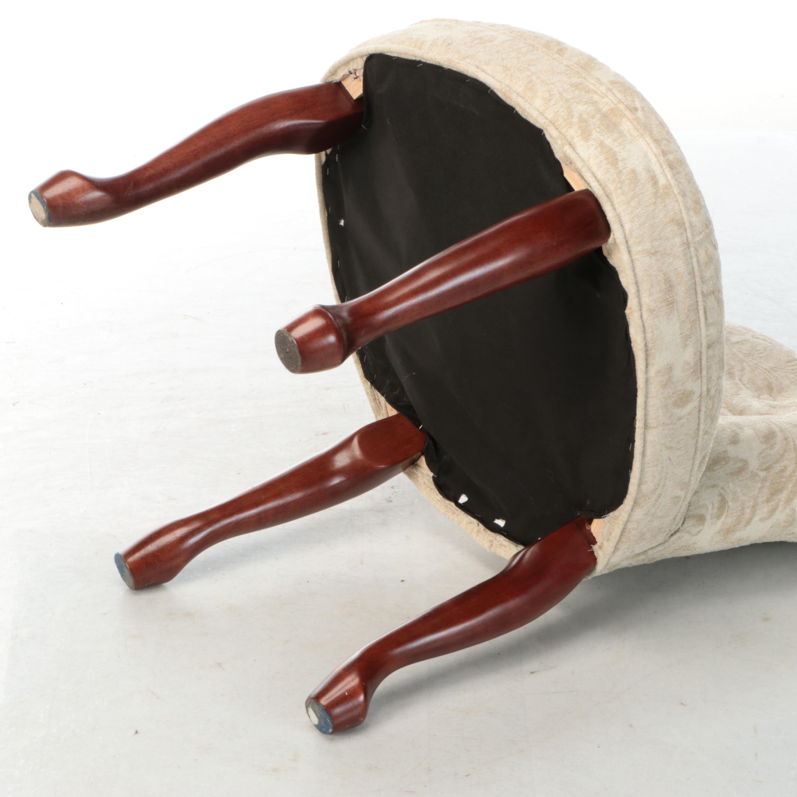 Queen Anne Style Upholstered Accent Chair