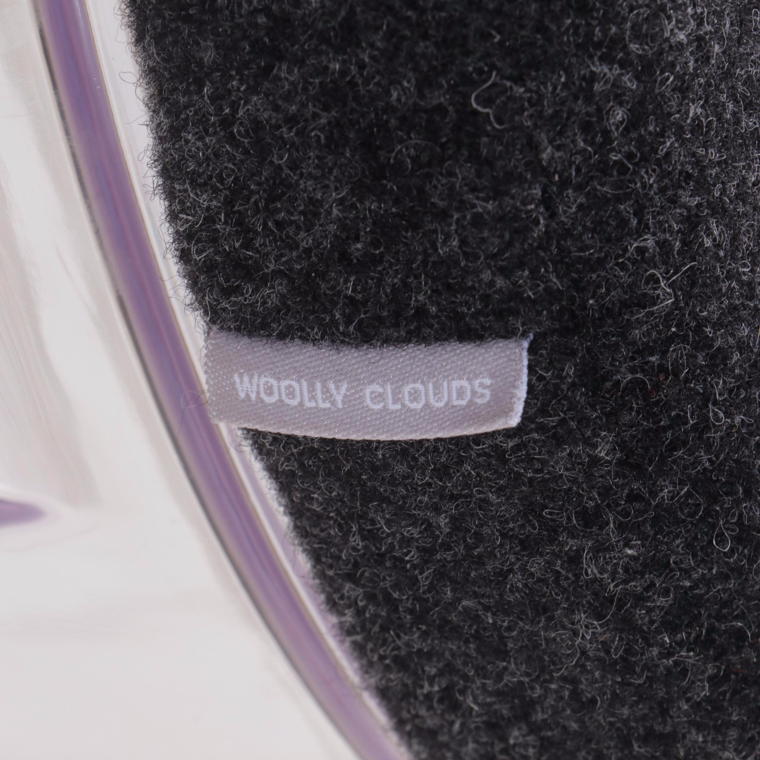 Woolly Clouds Contemporary Acrylic and Wool Barstool