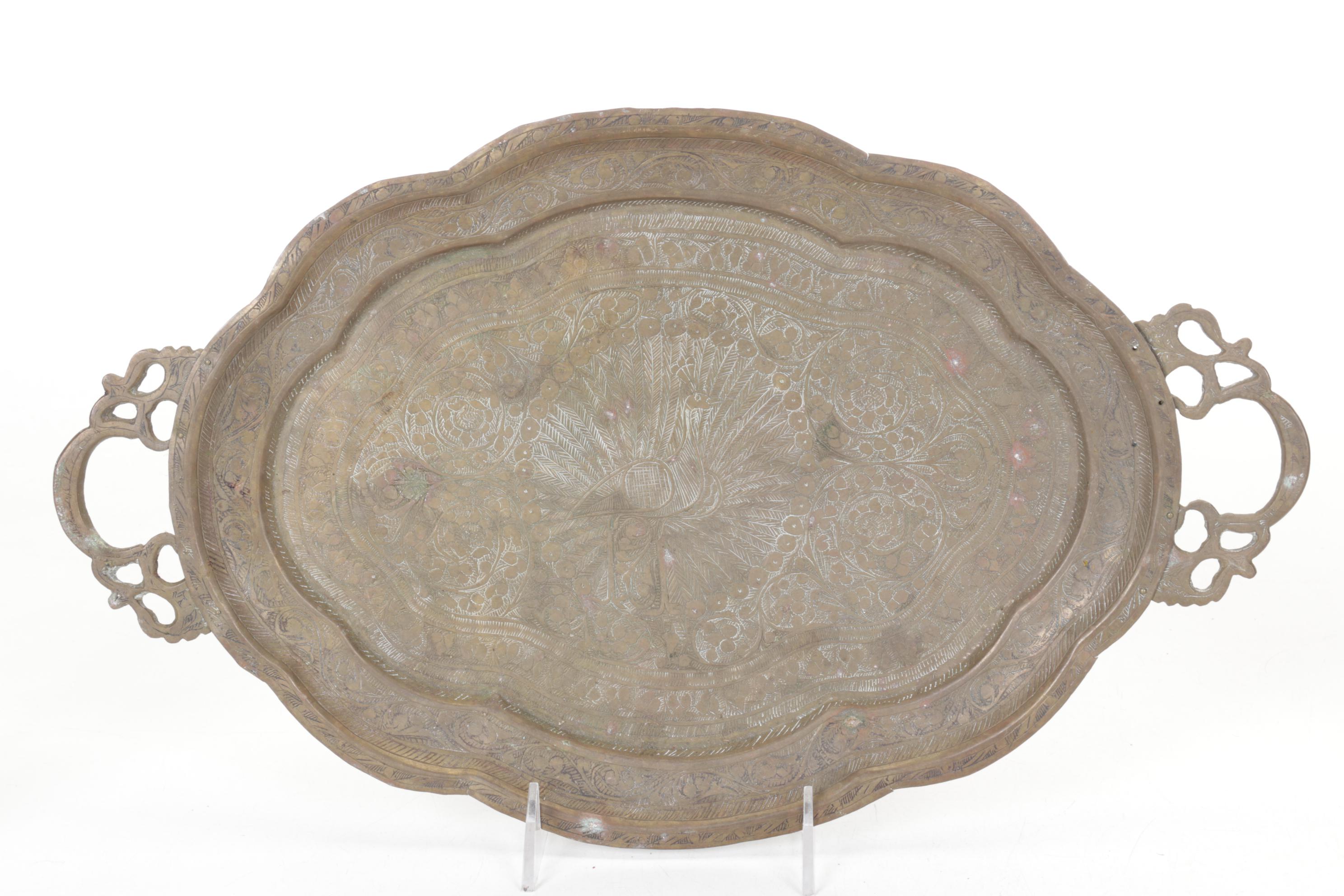 Solid Brass Candle Holders, Serving Tray & More