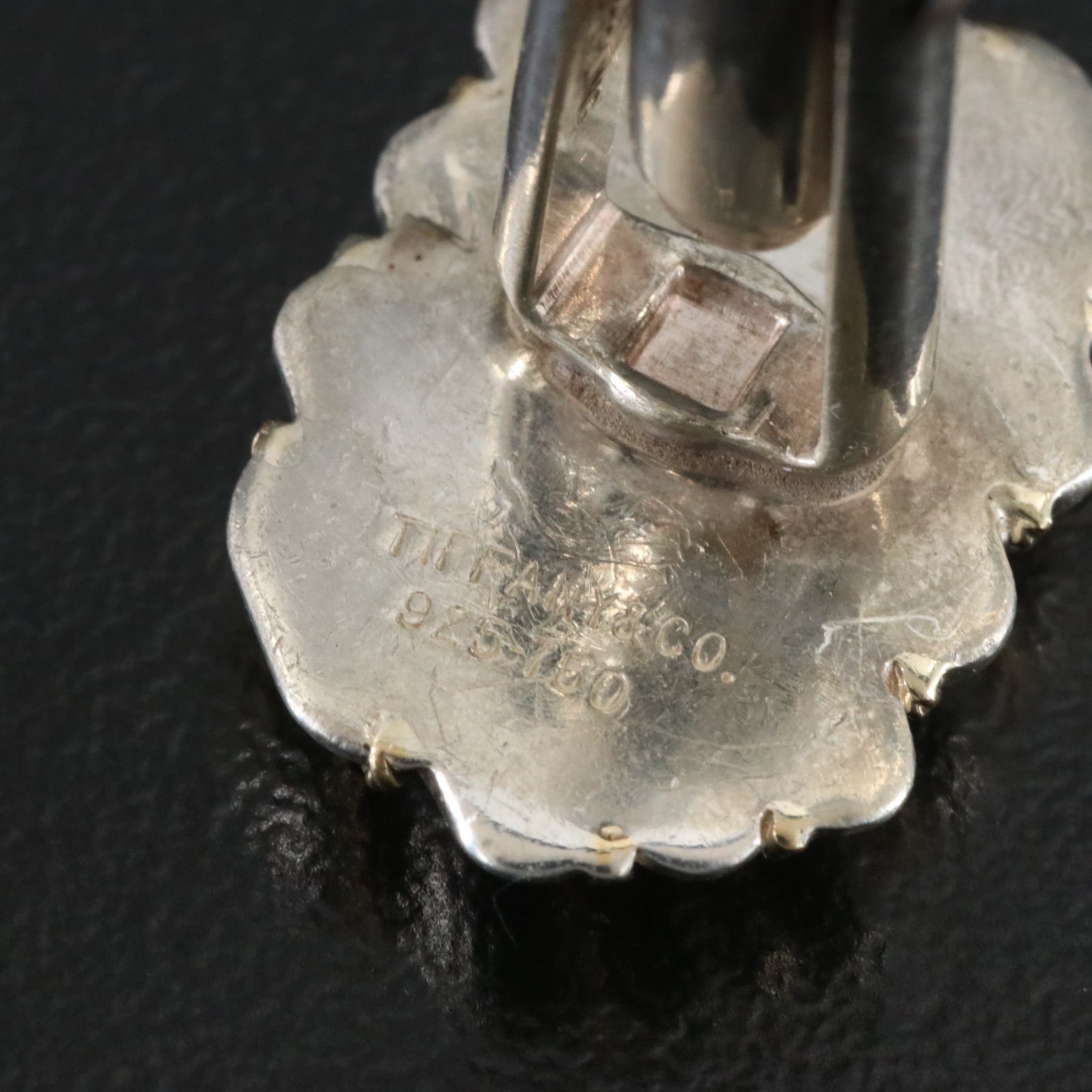 Tiffany & Co. Sterling and 18K Twist Rope Cufflinks