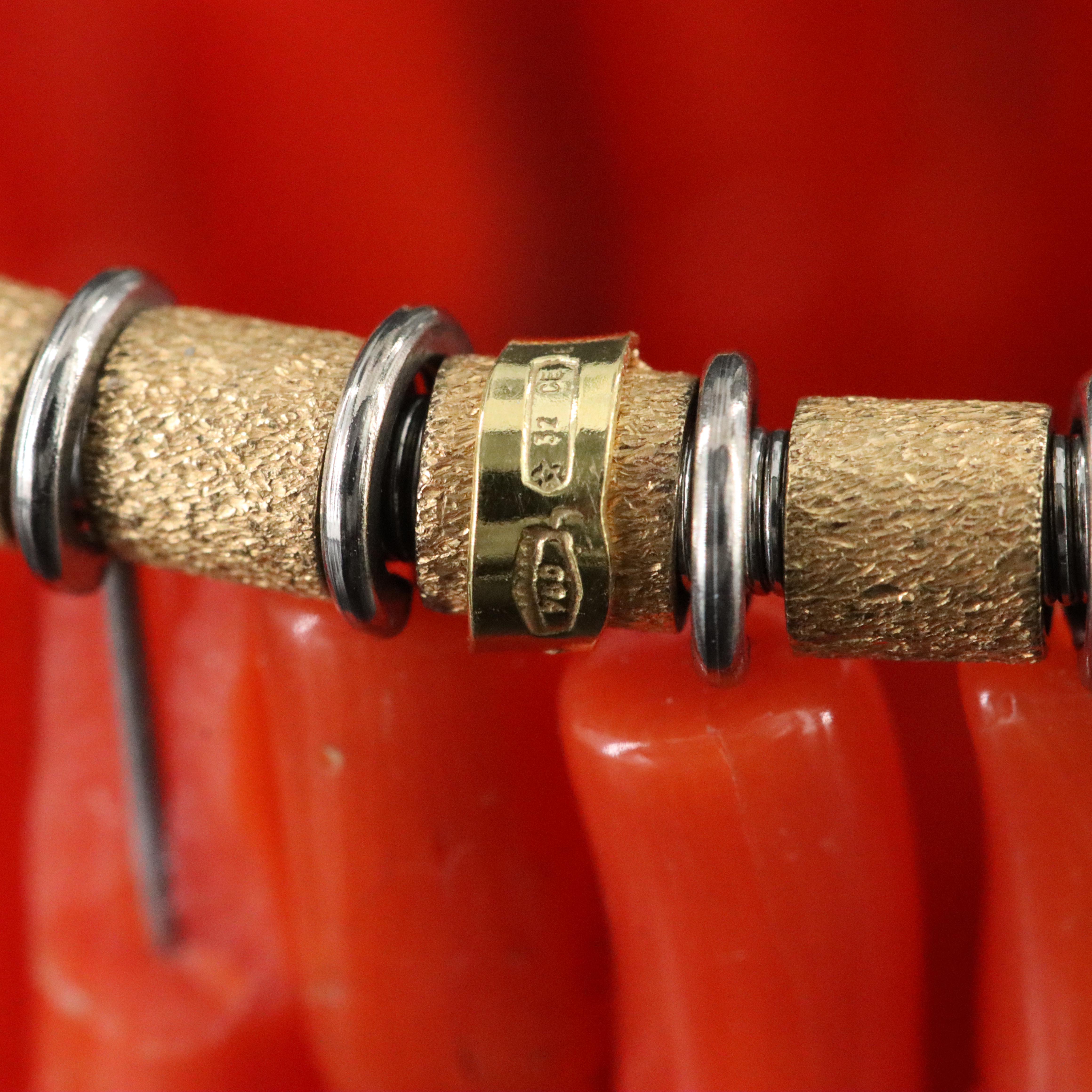 Coral Bracelet with 14K Bead Accents