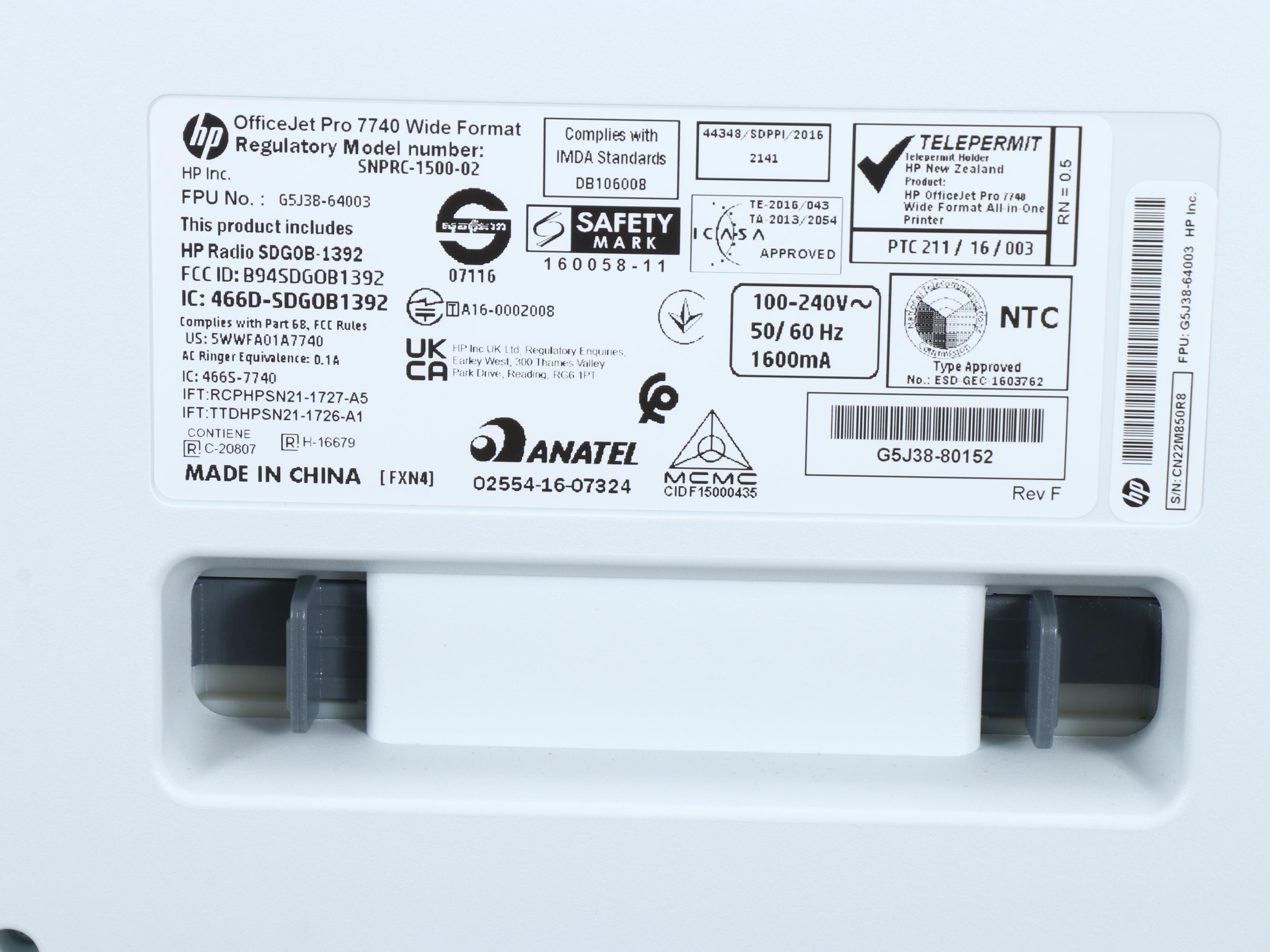 HP OfficeJet Pro 7740 Office Printing Station with Accessories