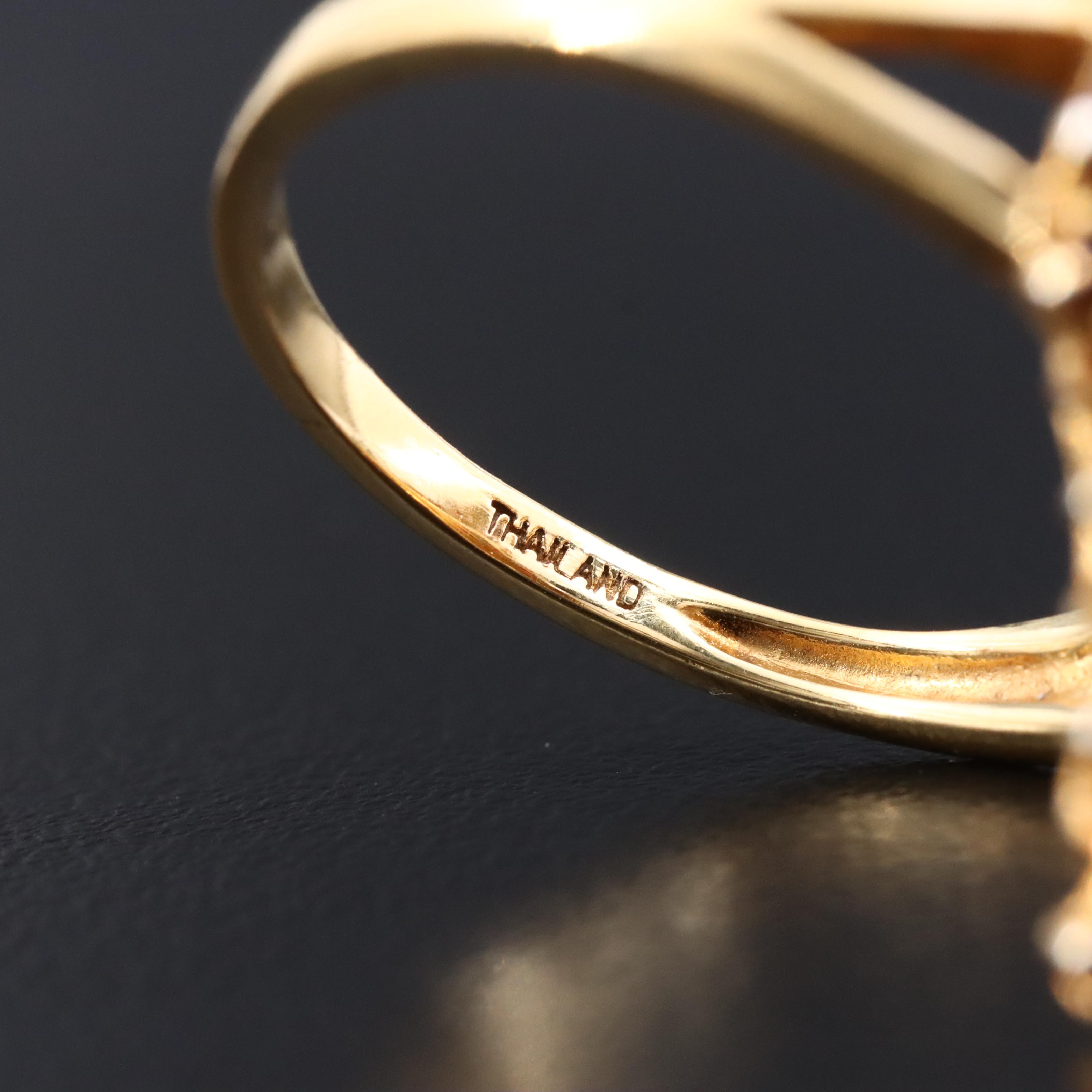 Sterling Garnet Navette Ring