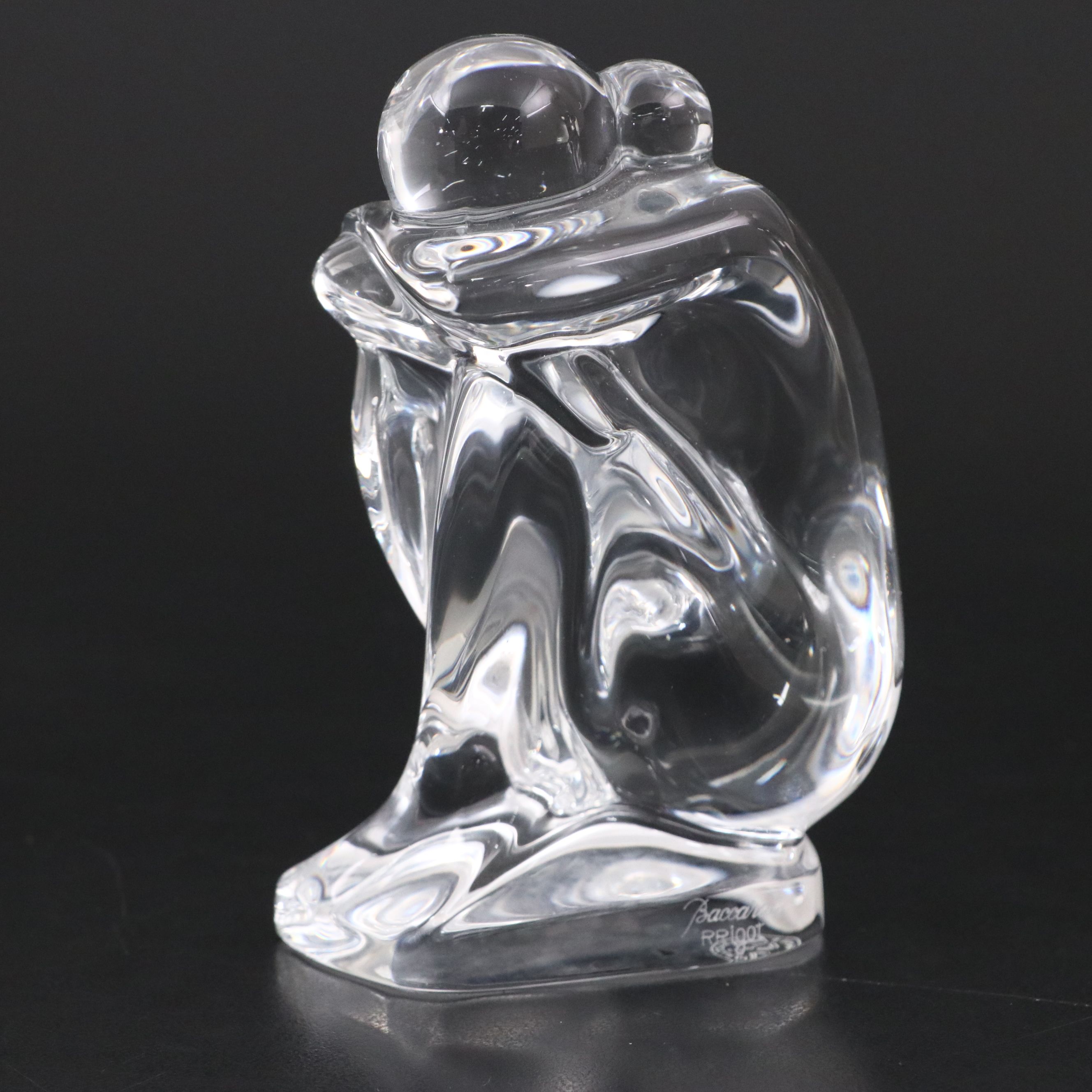 Robert Rigot for Baccarat "Dreamer" and "Labrador" Crystal Figurines