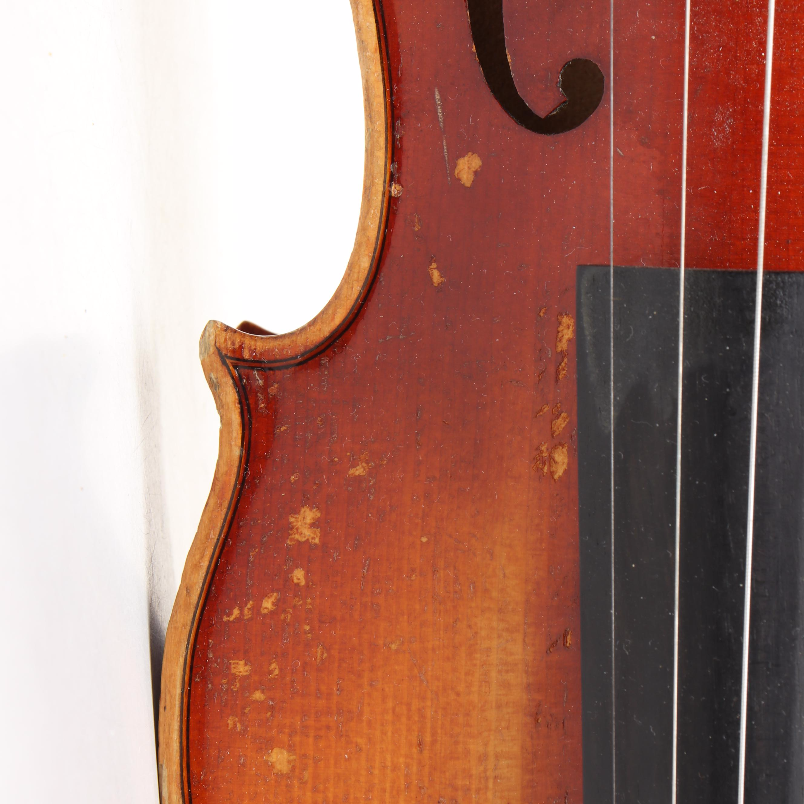 A.R. Seidel 3/4 Violin with Hard Case and Music Books, Late 20th C.