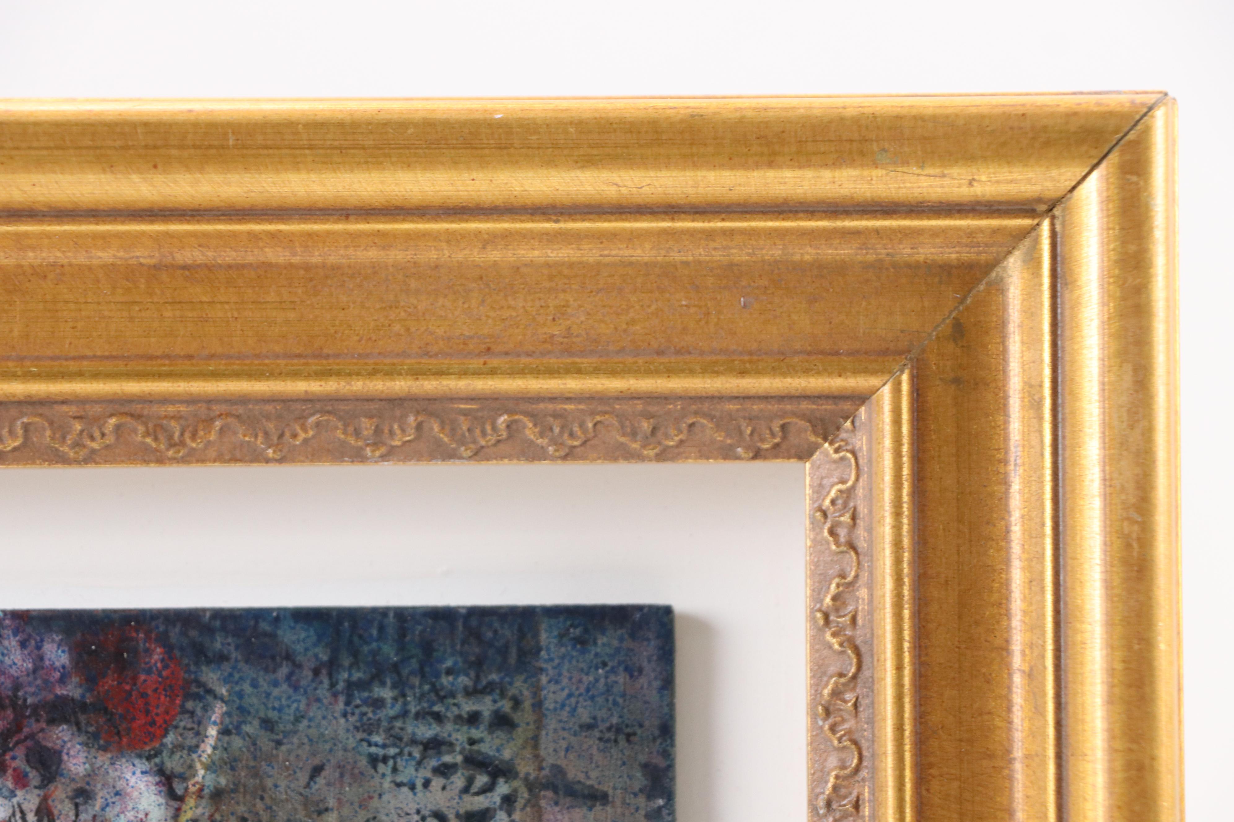 Vladimir Ryklin Still Life Oil Painting of Artist's Work Table with Brushes