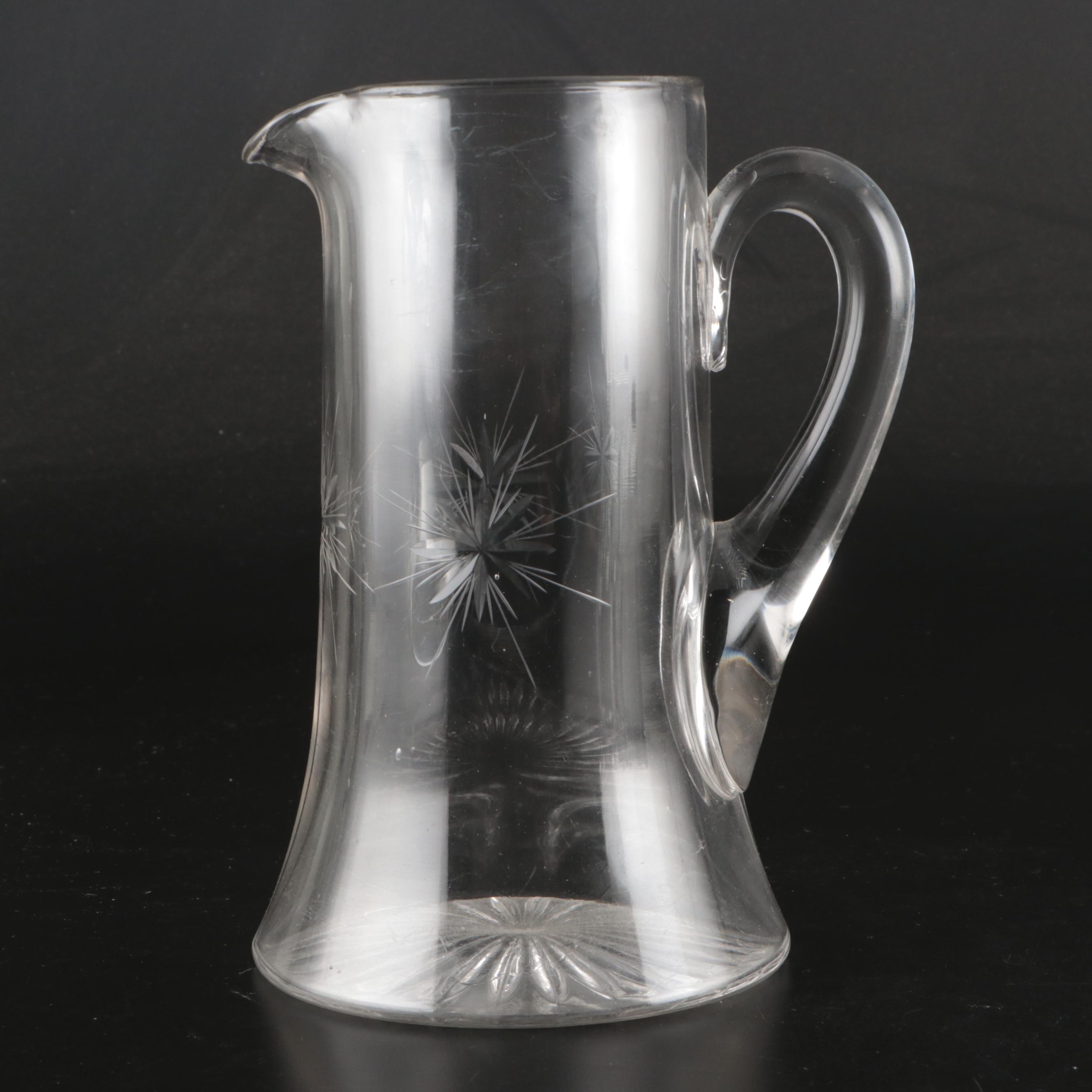 Vintage Federal Glass with Other Etched Glass Tableware and Accessories