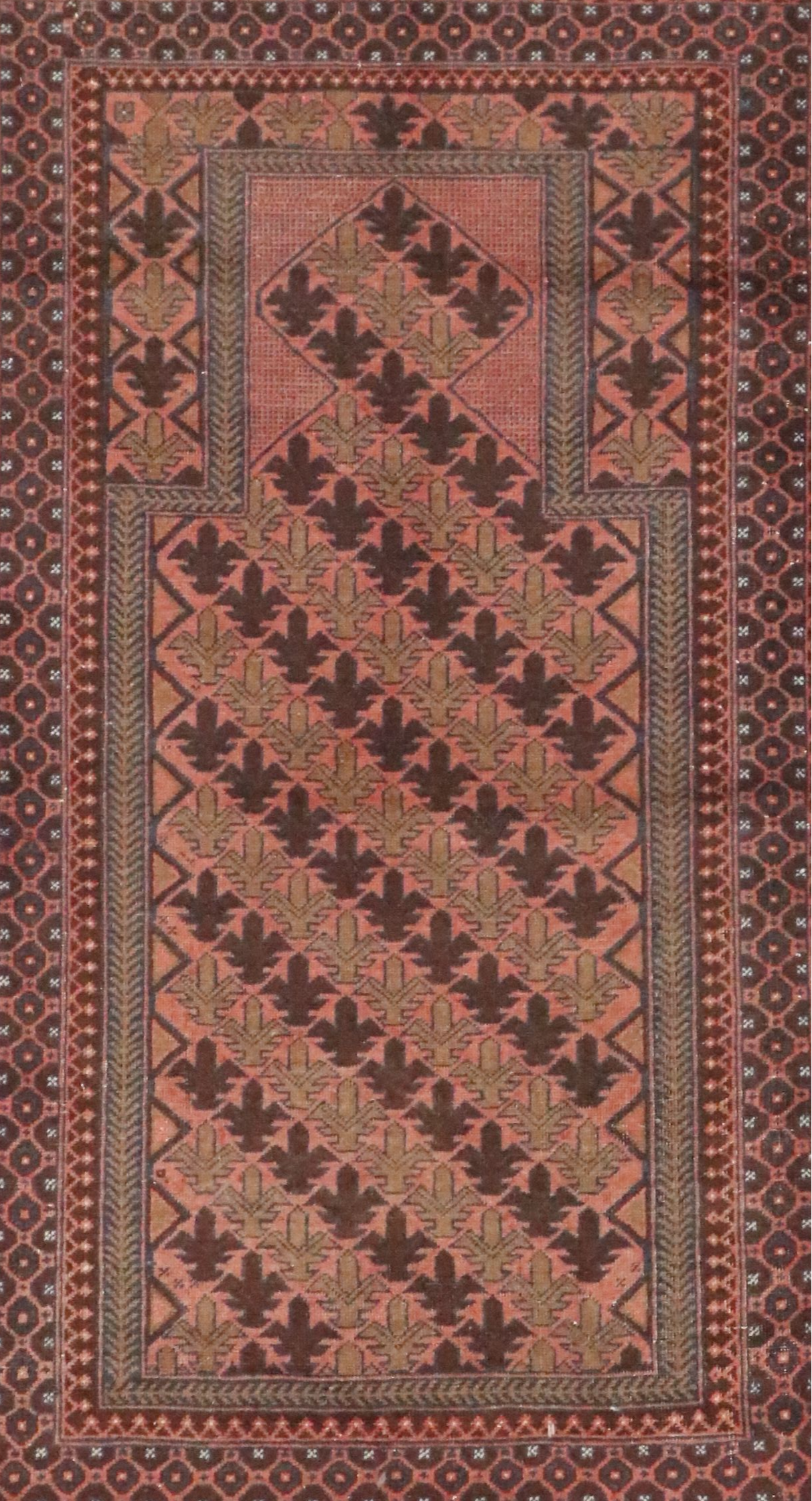 2'11 x 5'3 Hand-Knotted Persian Baluch Accent Rug