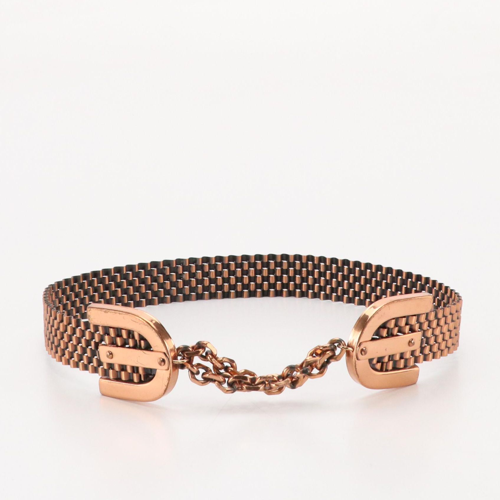 Renoir Modernist Woven Copper Belt, Mid-20th Century