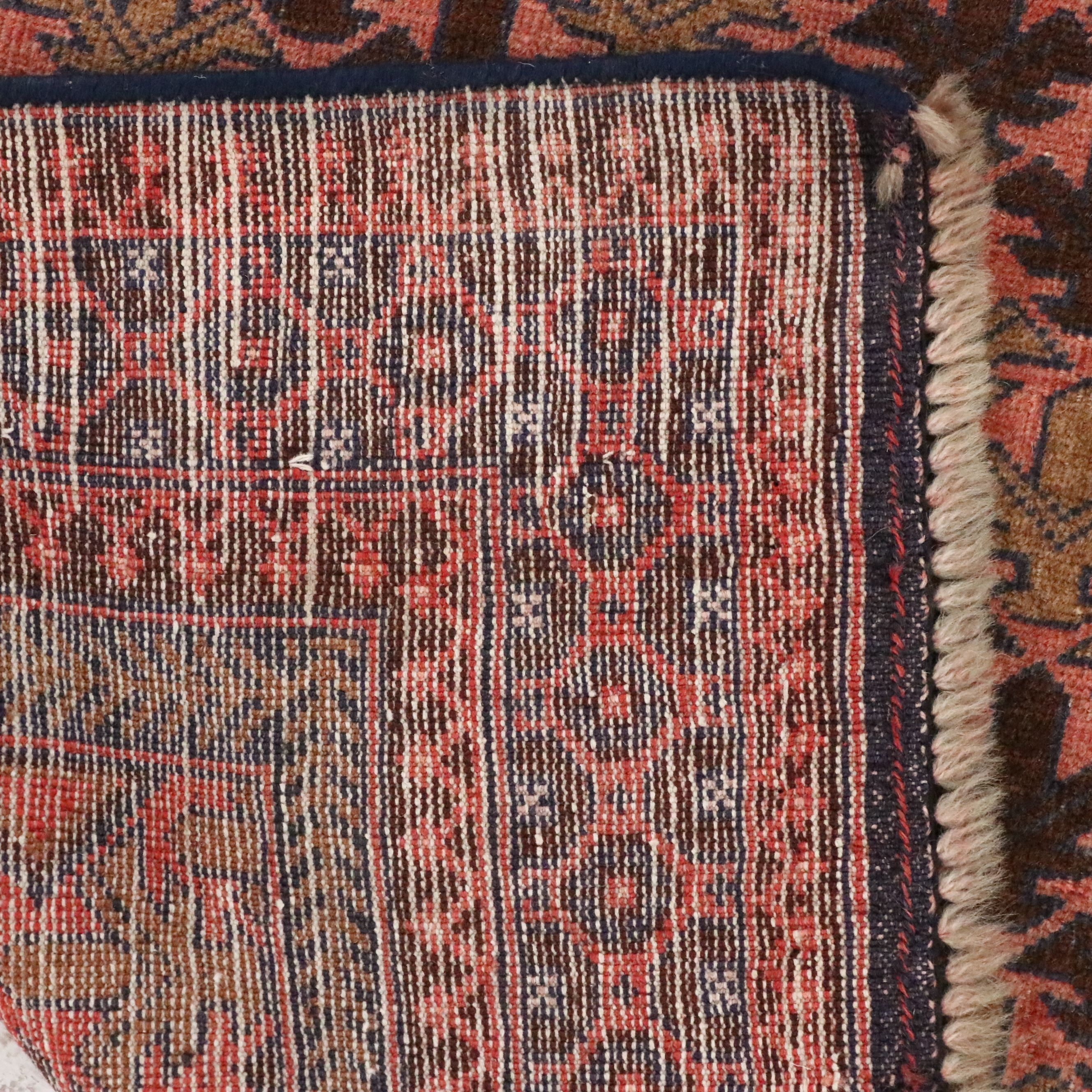 2'11 x 5'3 Hand-Knotted Persian Baluch Accent Rug