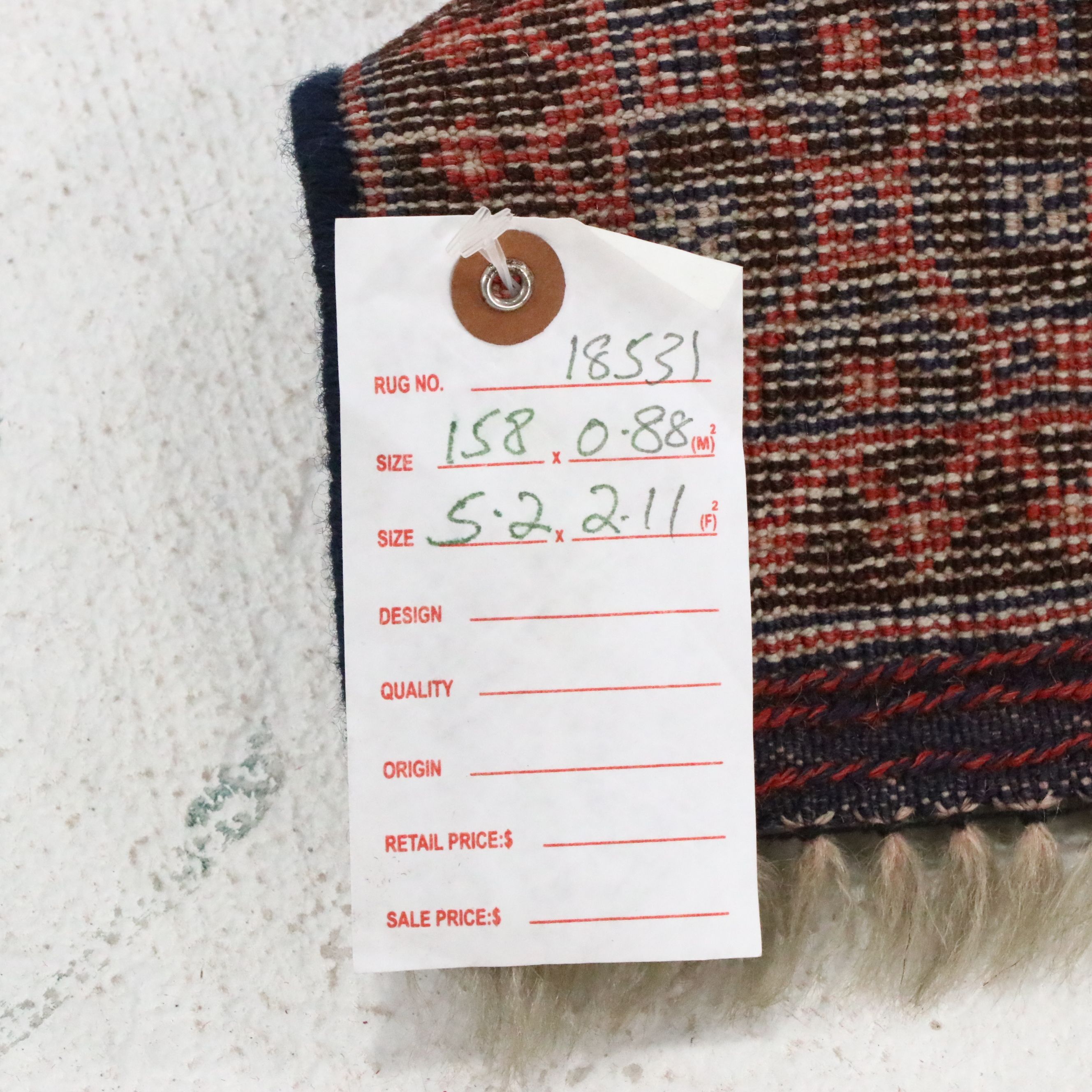 2'11 x 5'3 Hand-Knotted Persian Baluch Accent Rug