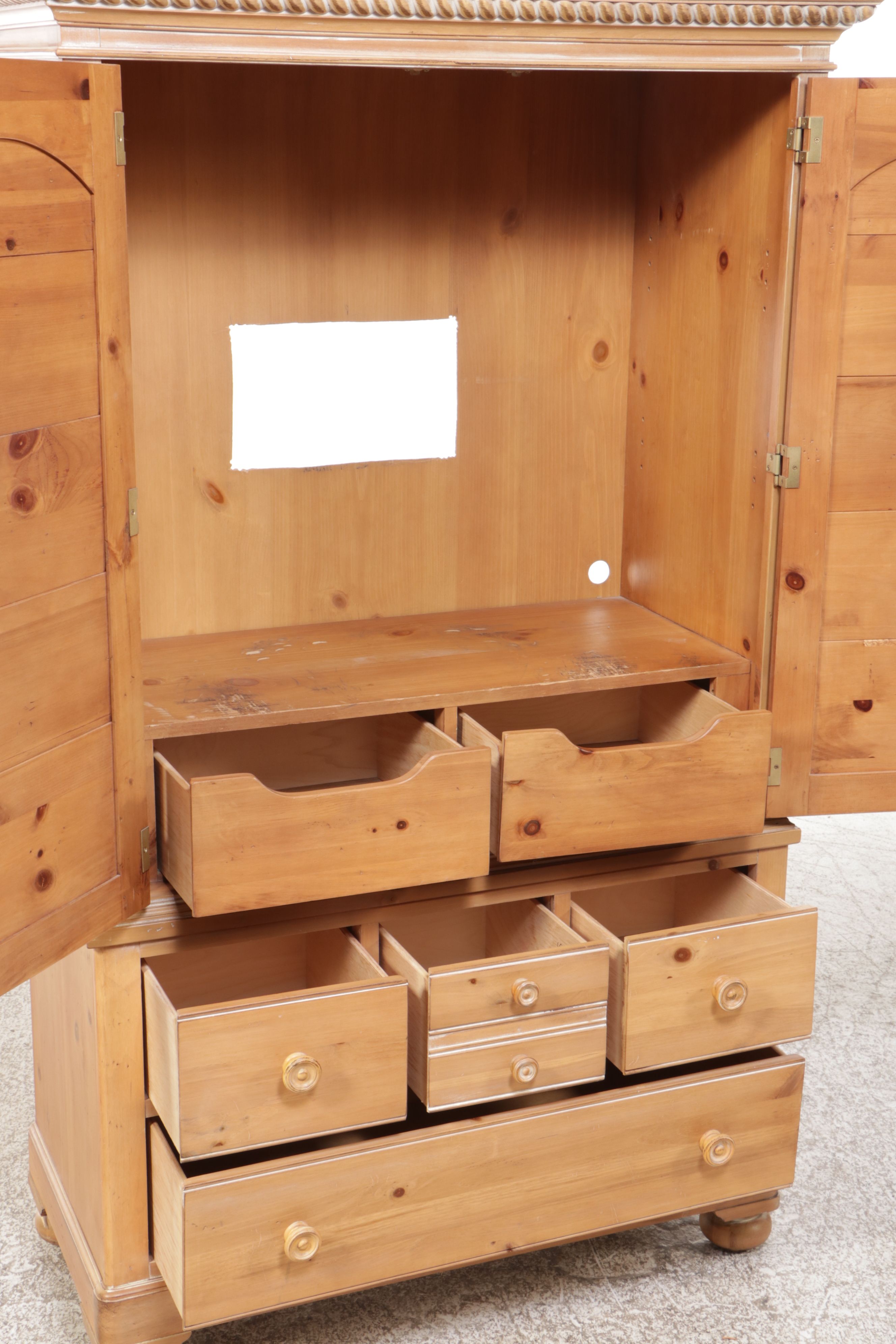 Lexington Contemporary Pine Media Armoire