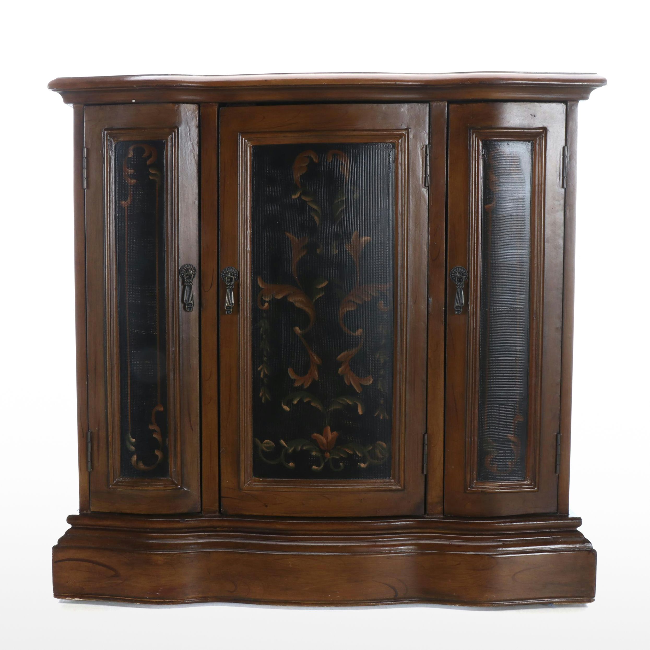 Traditional Style Three Panel Credenza