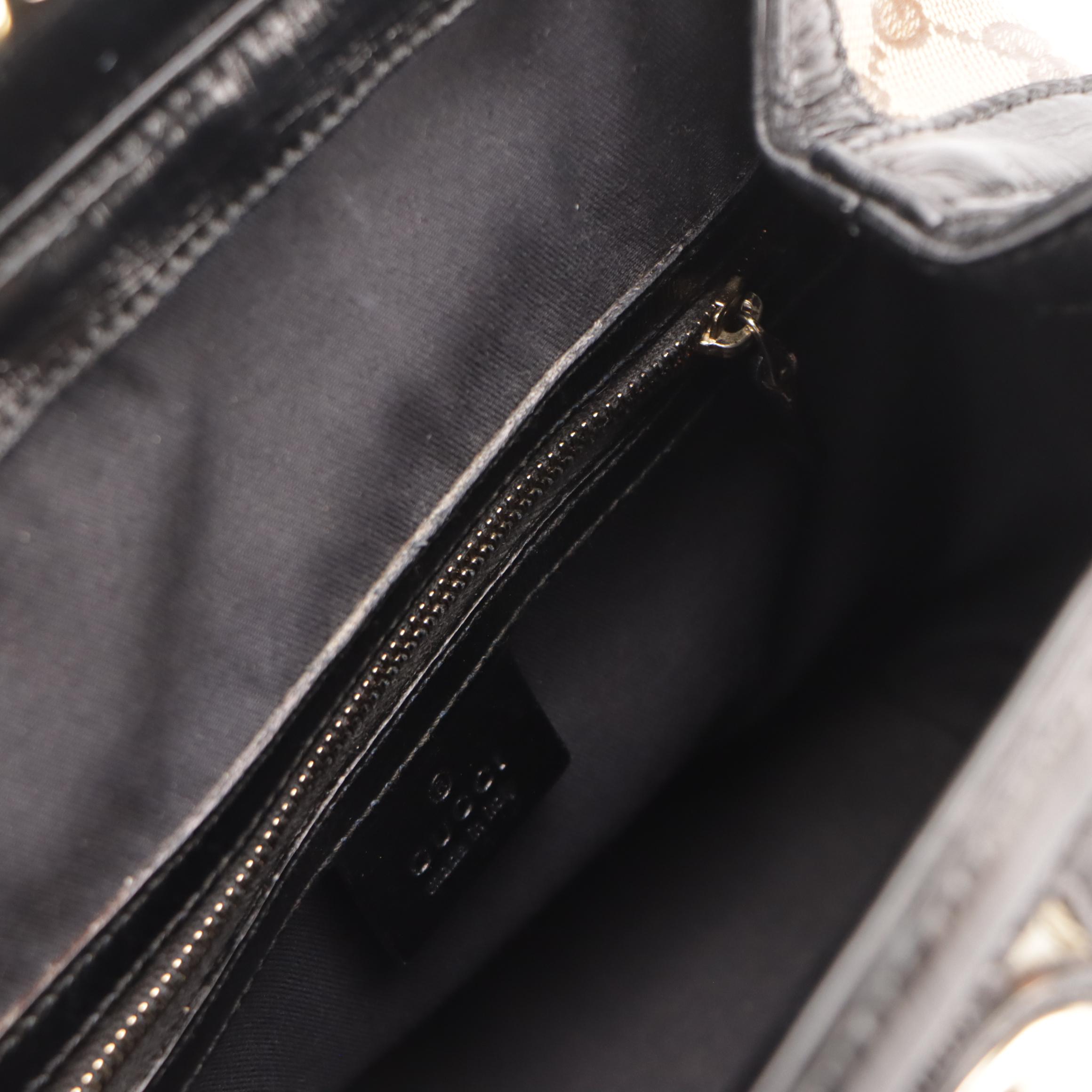 Gucci GG Supreme Canvas, Web Stripe, and Leather Small Doctors Bag