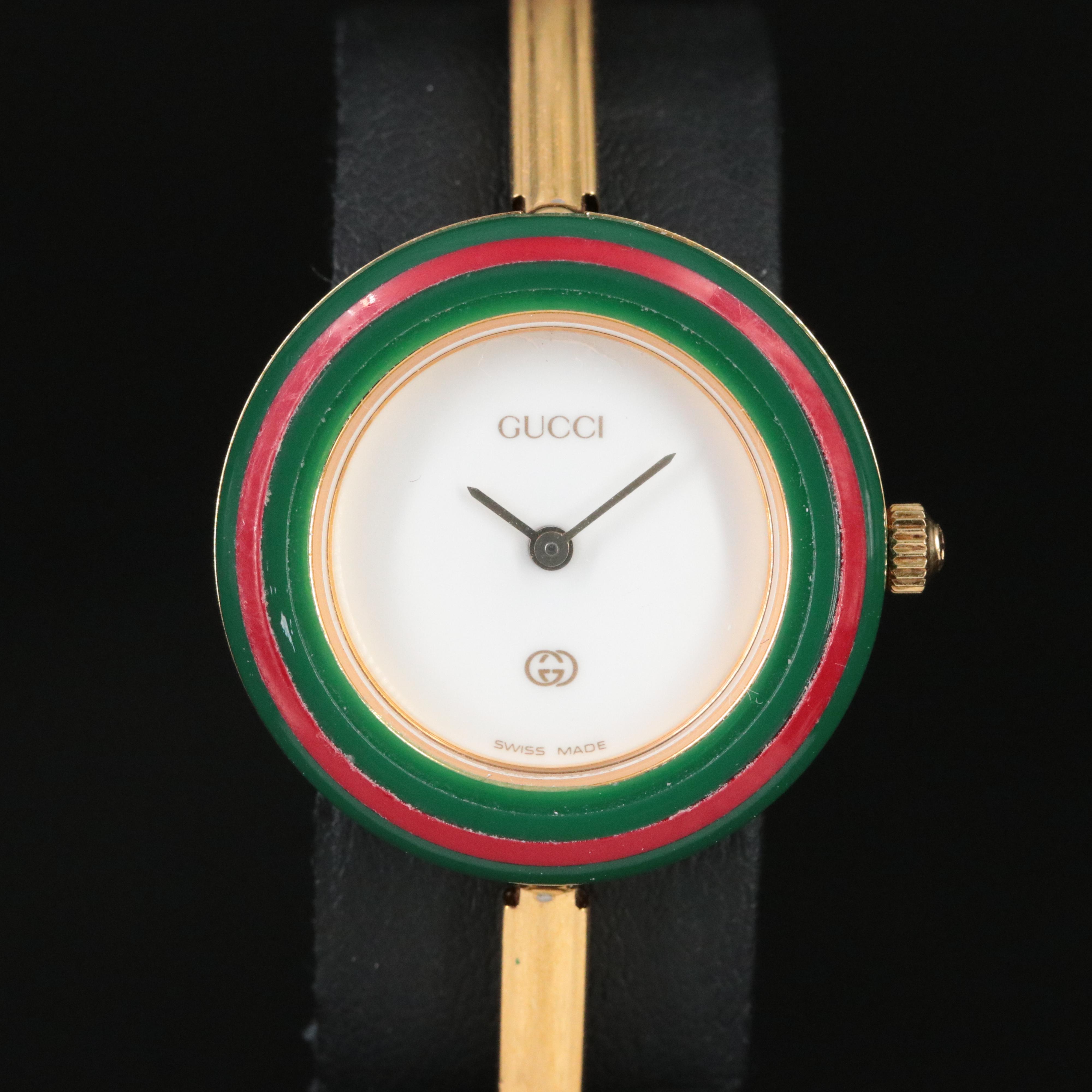 Gucci 1100-L Interchangeable Bezels Quartz Watch