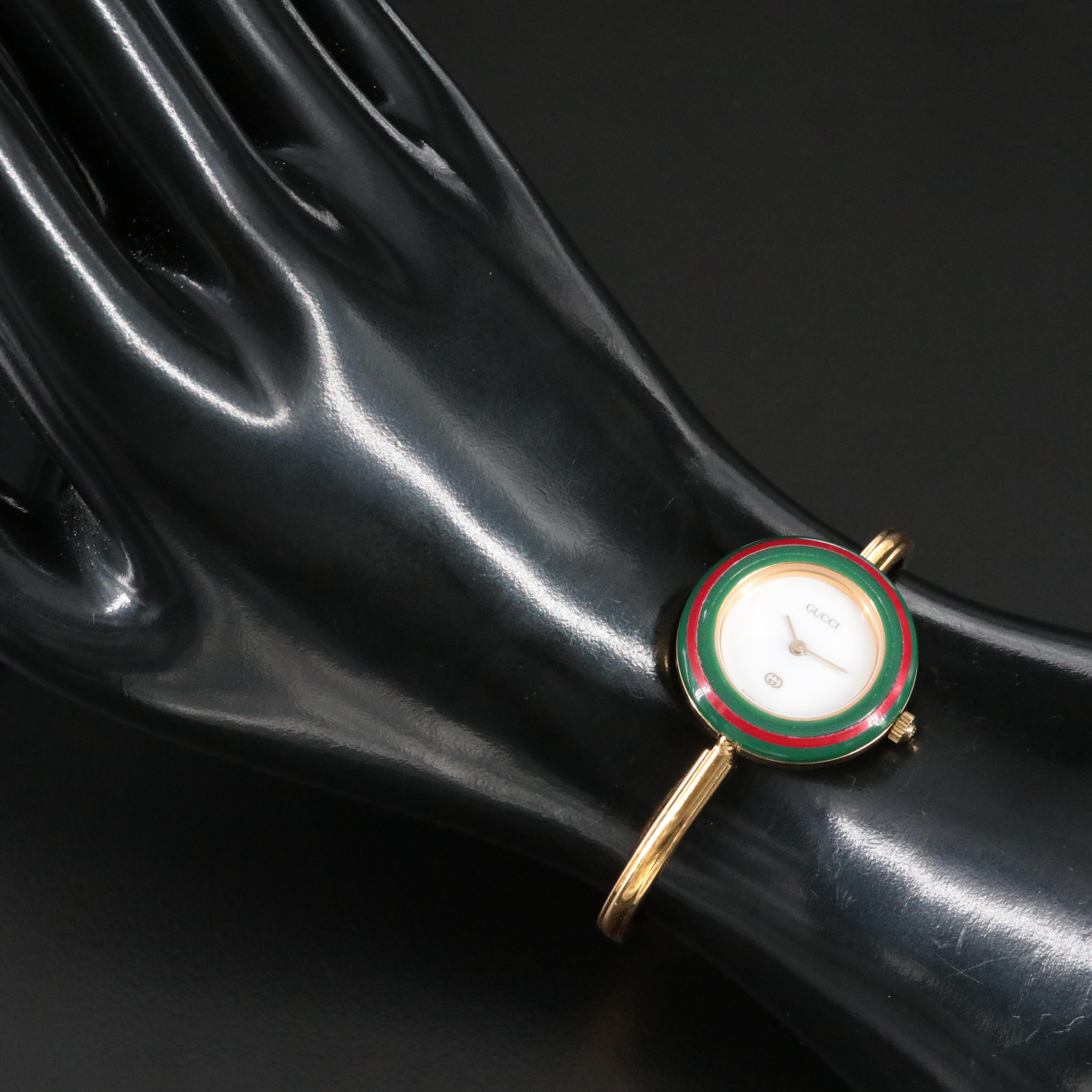 Gucci 1100-L Interchangeable Bezels Quartz Watch