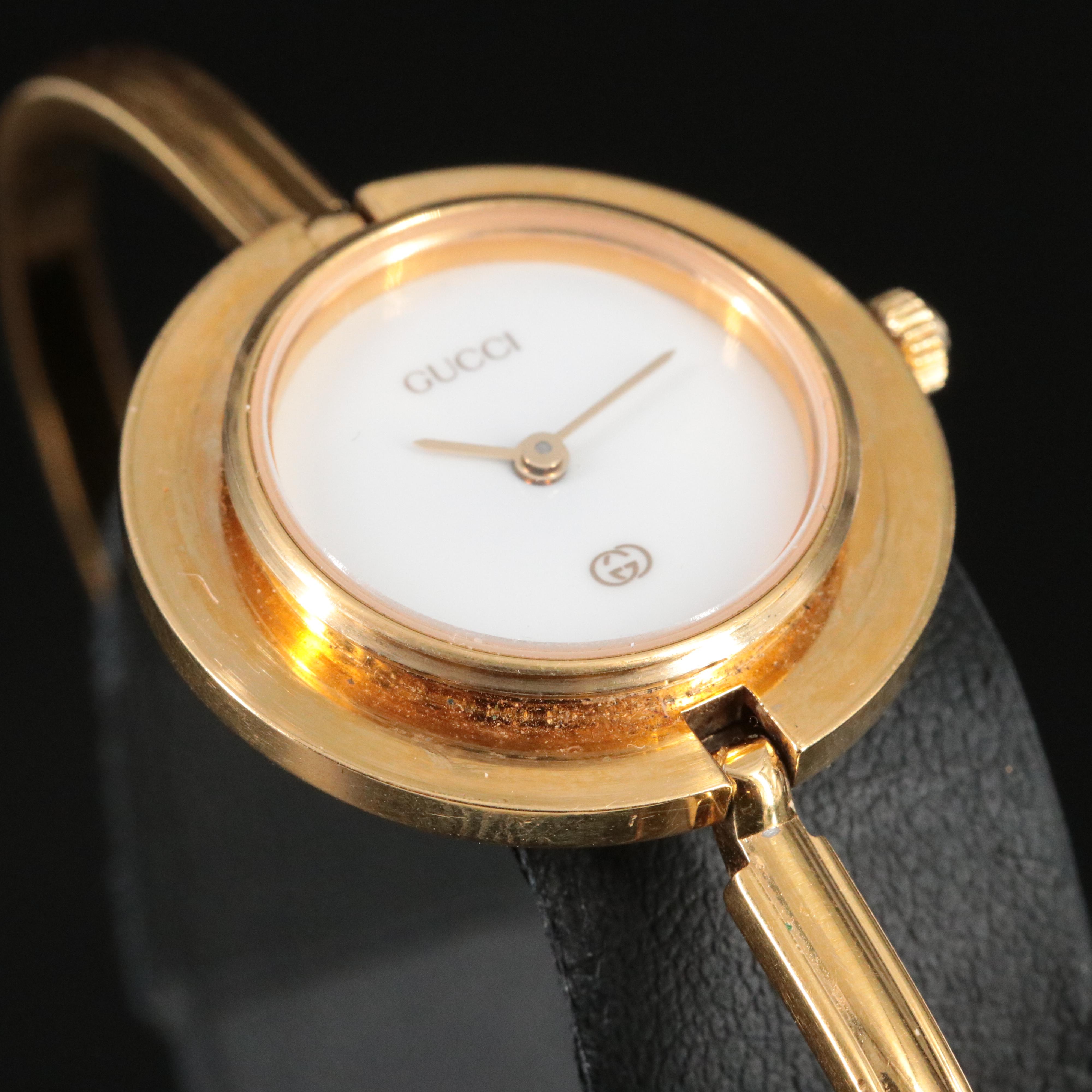 Gucci 1100-L Interchangeable Bezels Quartz Watch