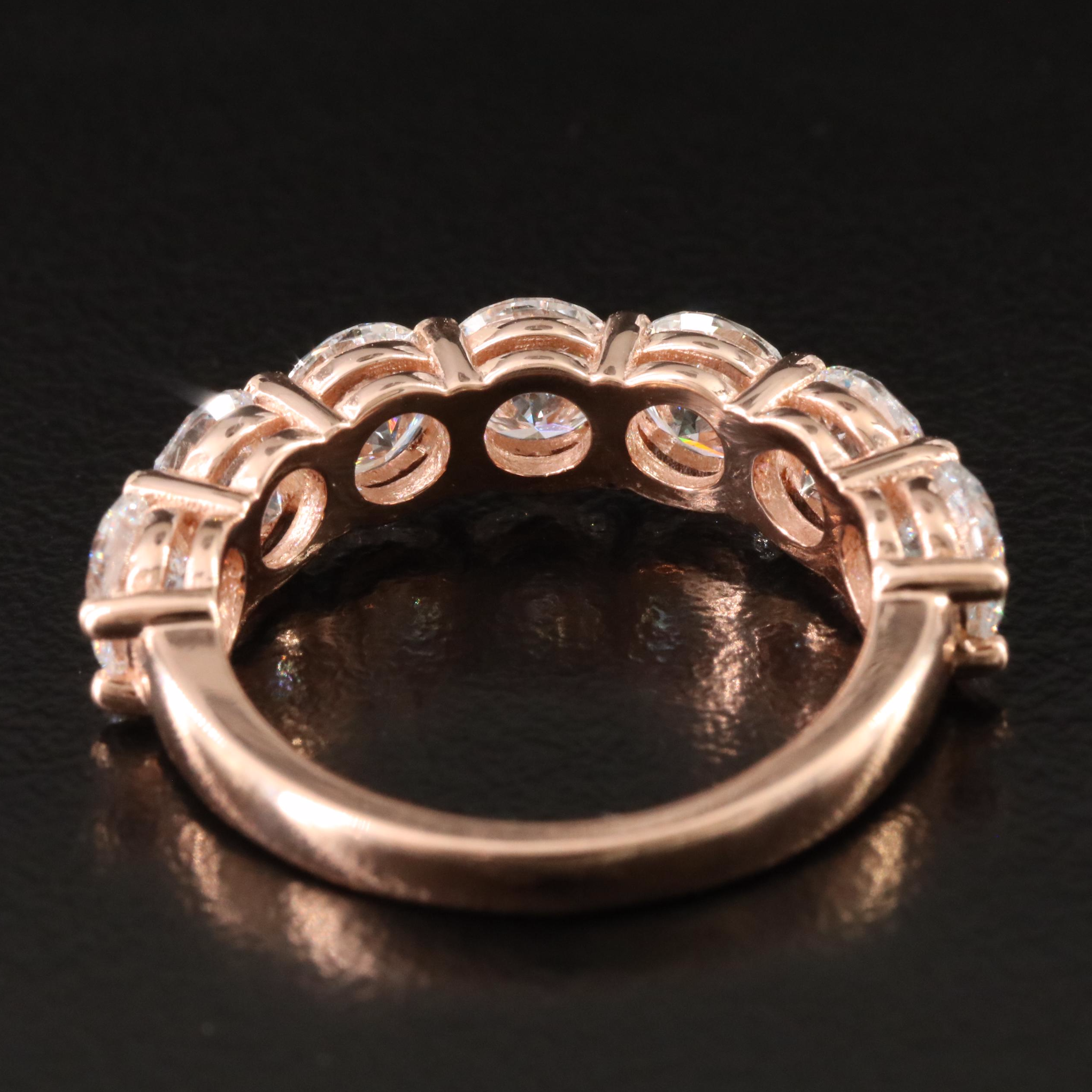 14K Rose Gold 3.46 CTW Lab Grown Diamond Ring with IGI Report