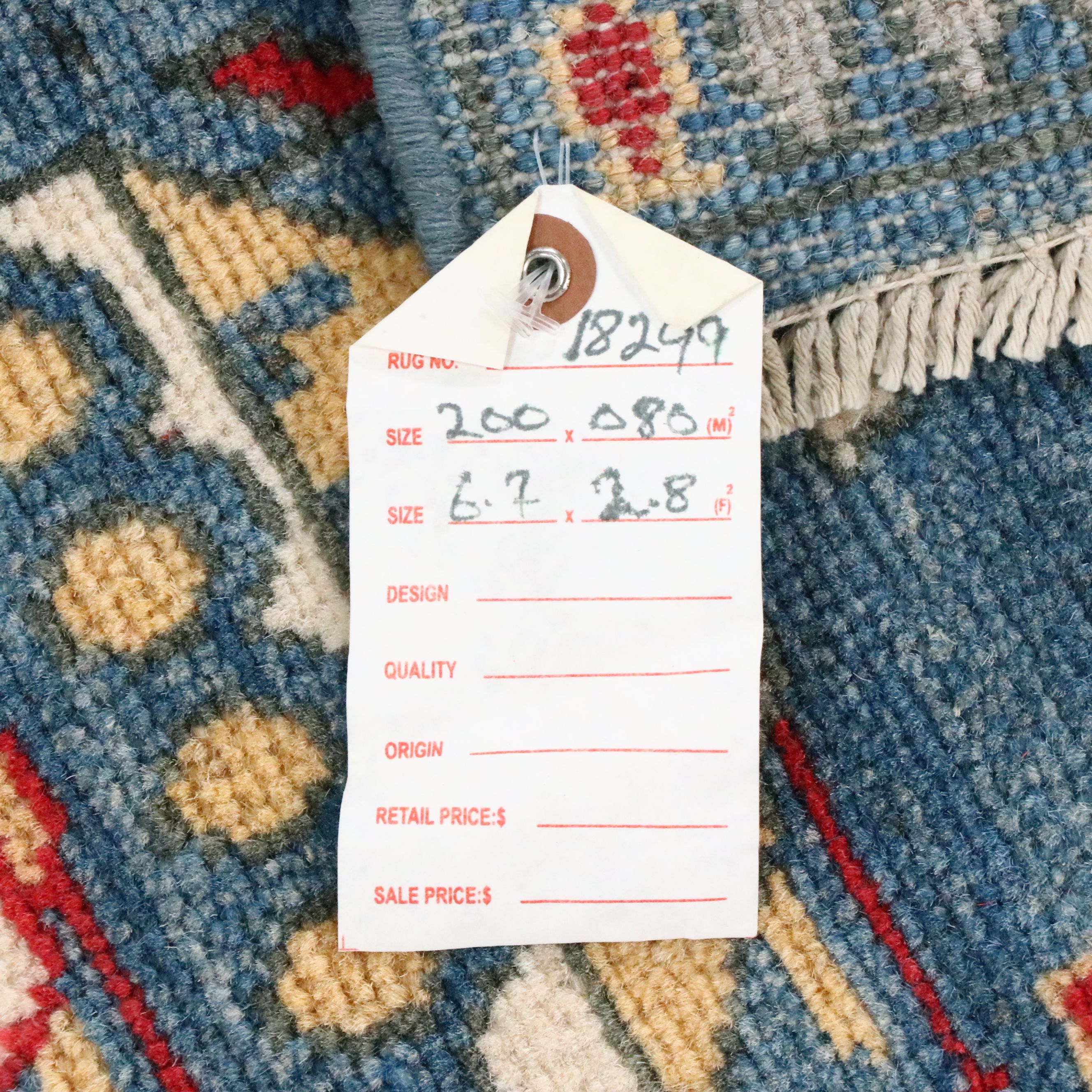 2'8 x 6'7 Hand-Knotted Afghan War Rug Pictorial Long Rug