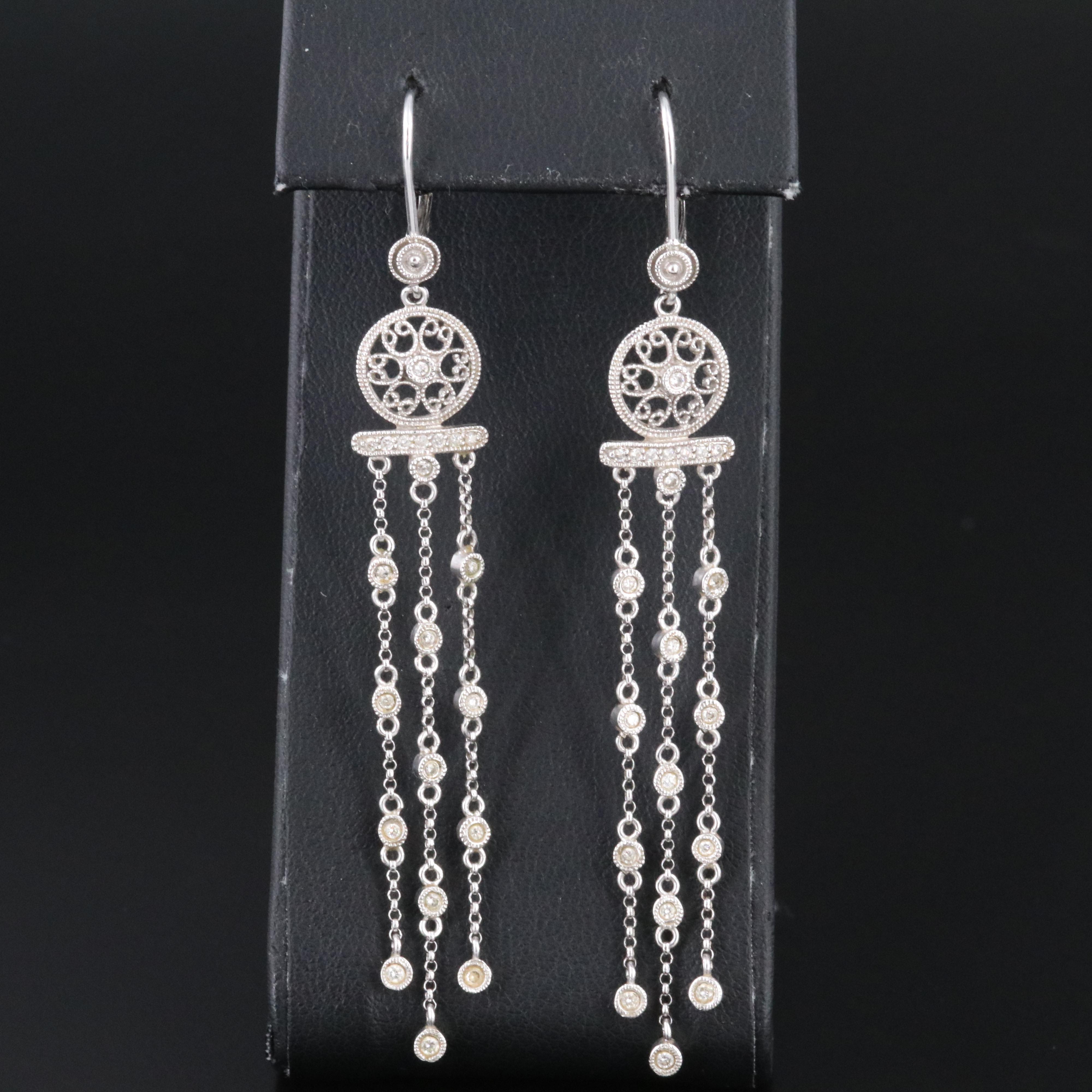 14K 0.37 CTW Diamond Fringe Earrings