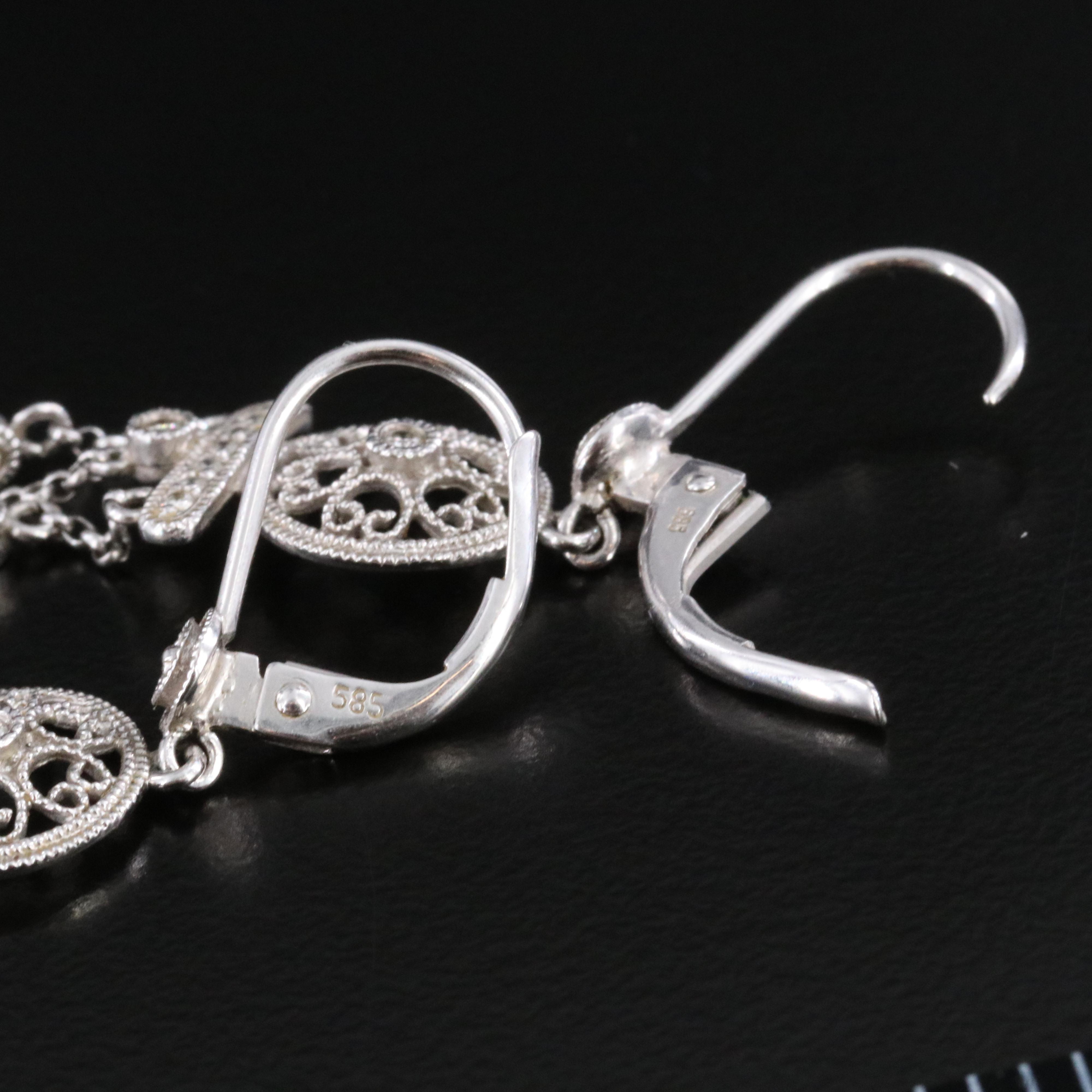 14K 0.37 CTW Diamond Fringe Earrings