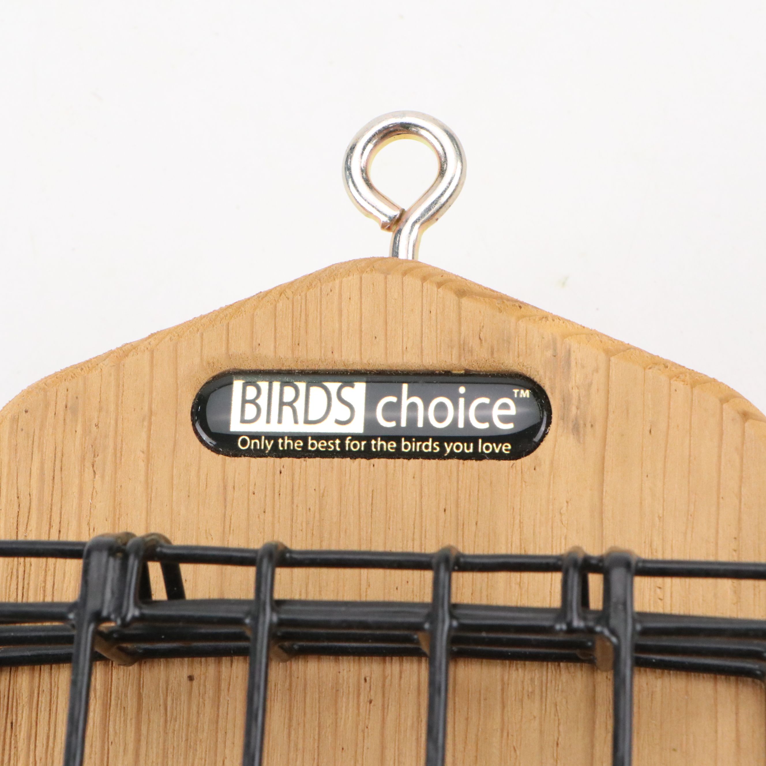 Birds Choice Hanging Wood and Metal Suet Feeder