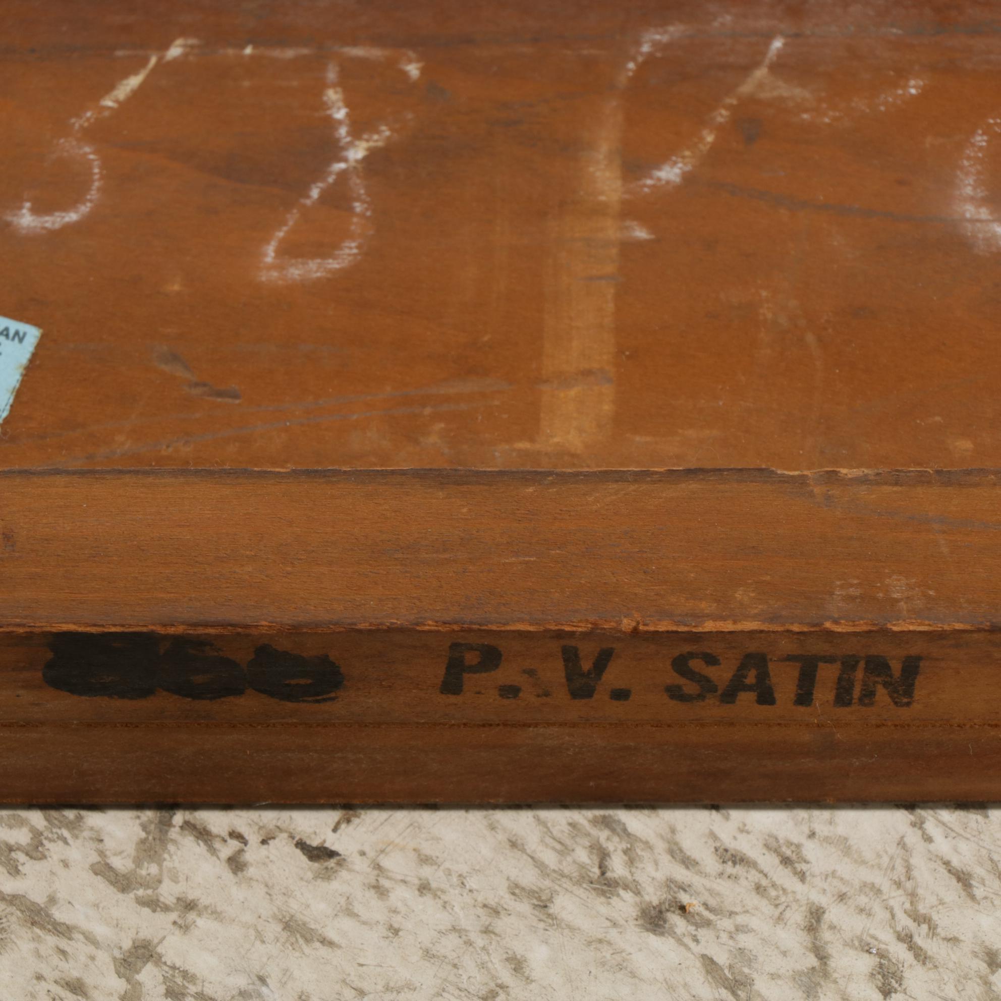 French Provincial Style Walnut Twin Bed Frame, Mid-20th Century