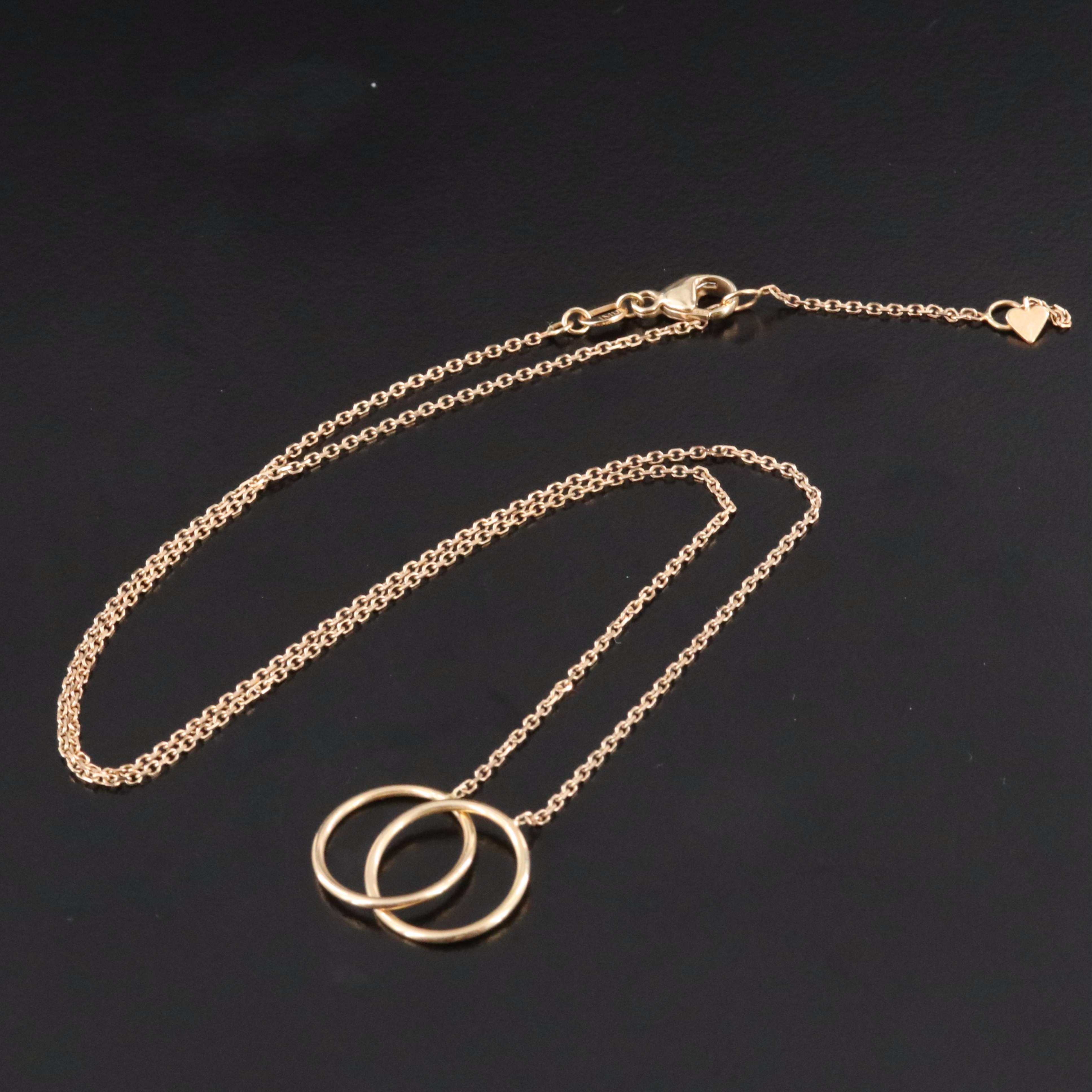 14K Circle Link Necklace