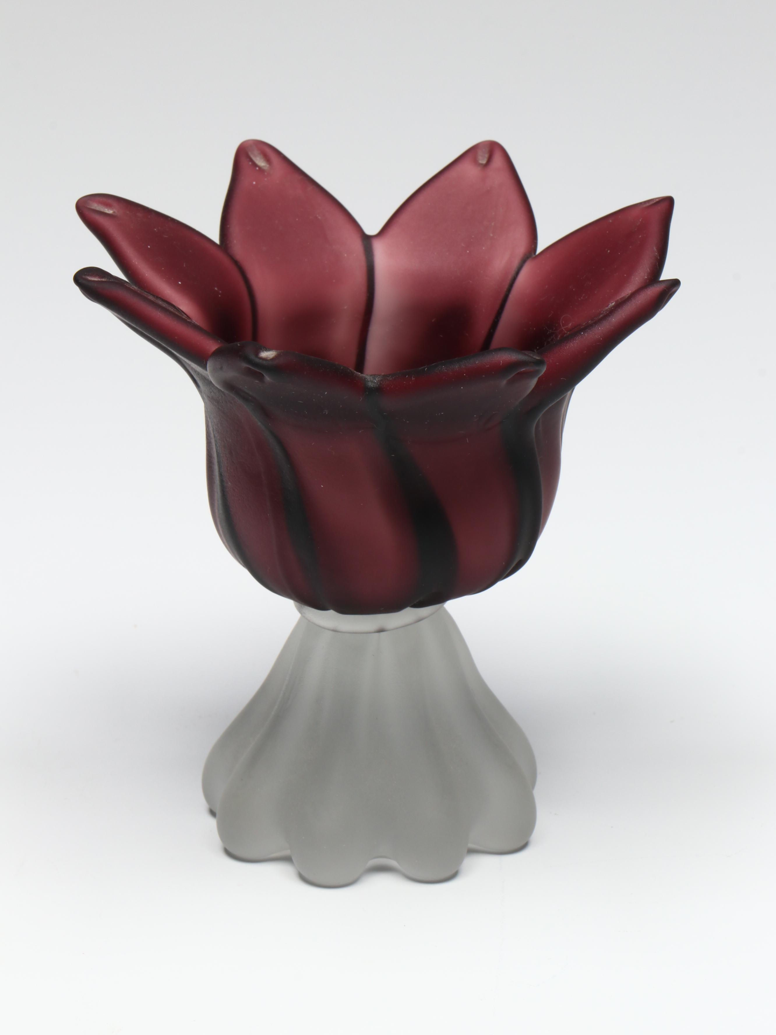 EAPG Sunned Purple Syrup Pitcher, Empoli Decanter, with Other Vases and Decor