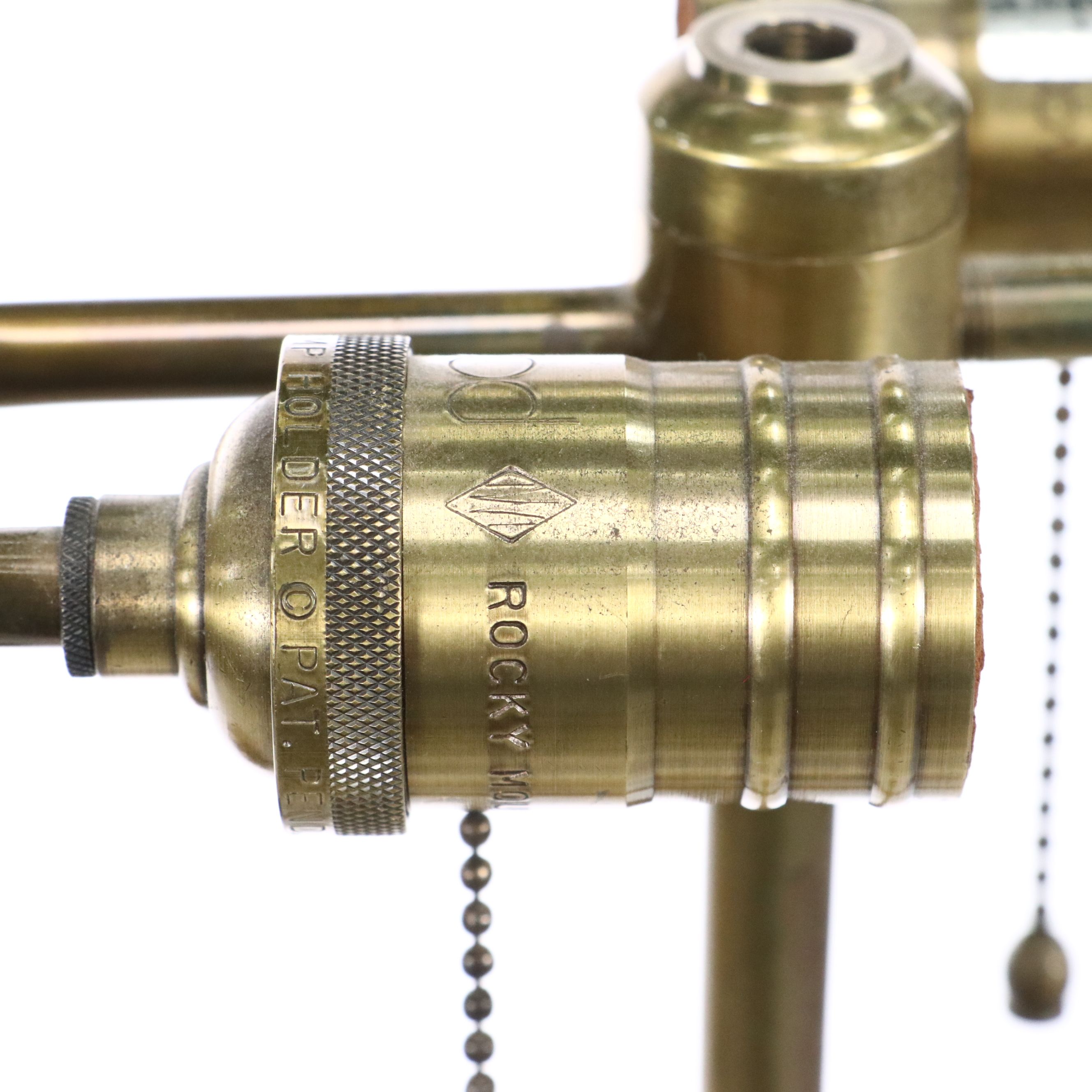 Wildwood Neoclassical Style Brass Finish Bouillotte Floor Lamp with Tole Shade