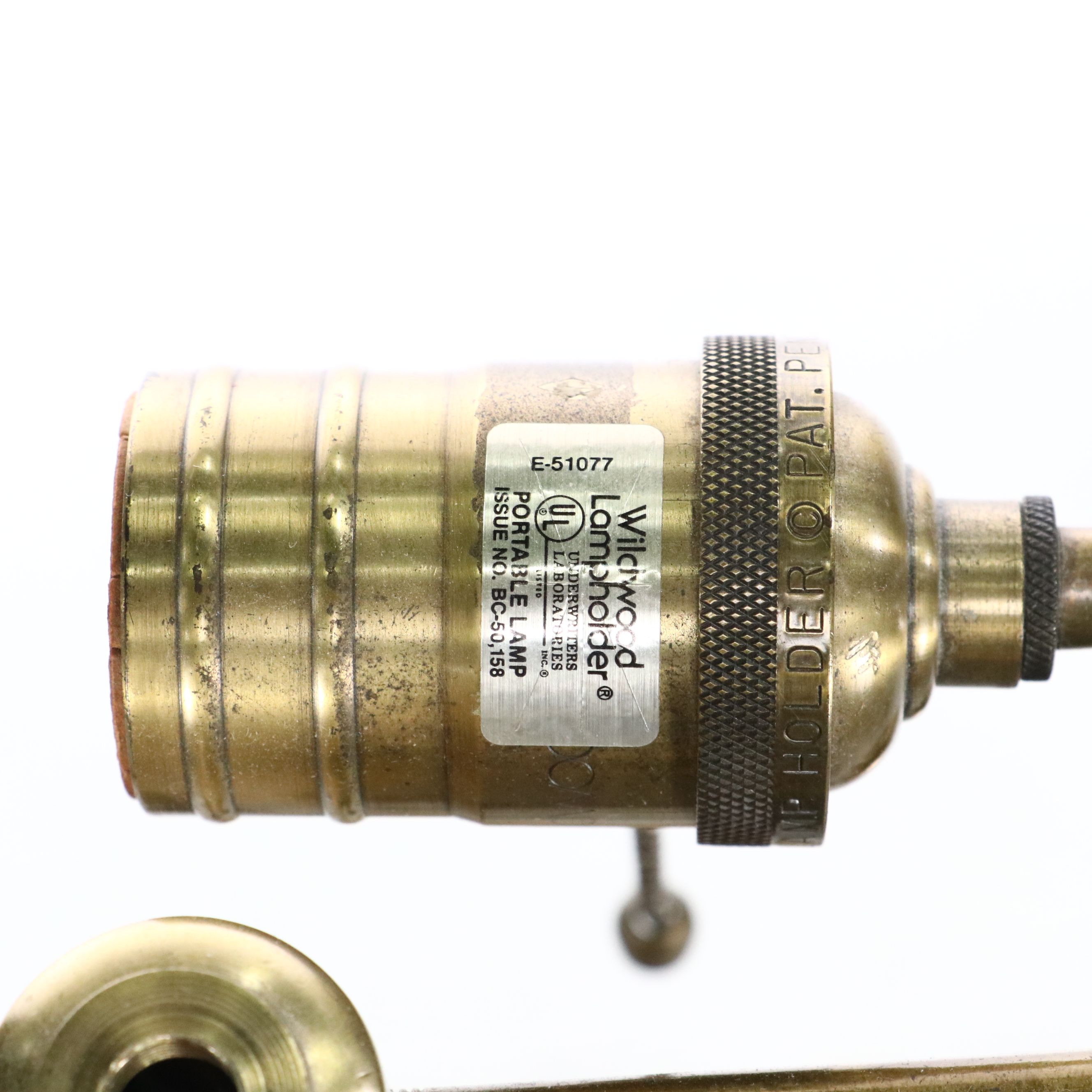 Wildwood Neoclassical Style Brass Finish Bouillotte Floor Lamp with Tole Shade