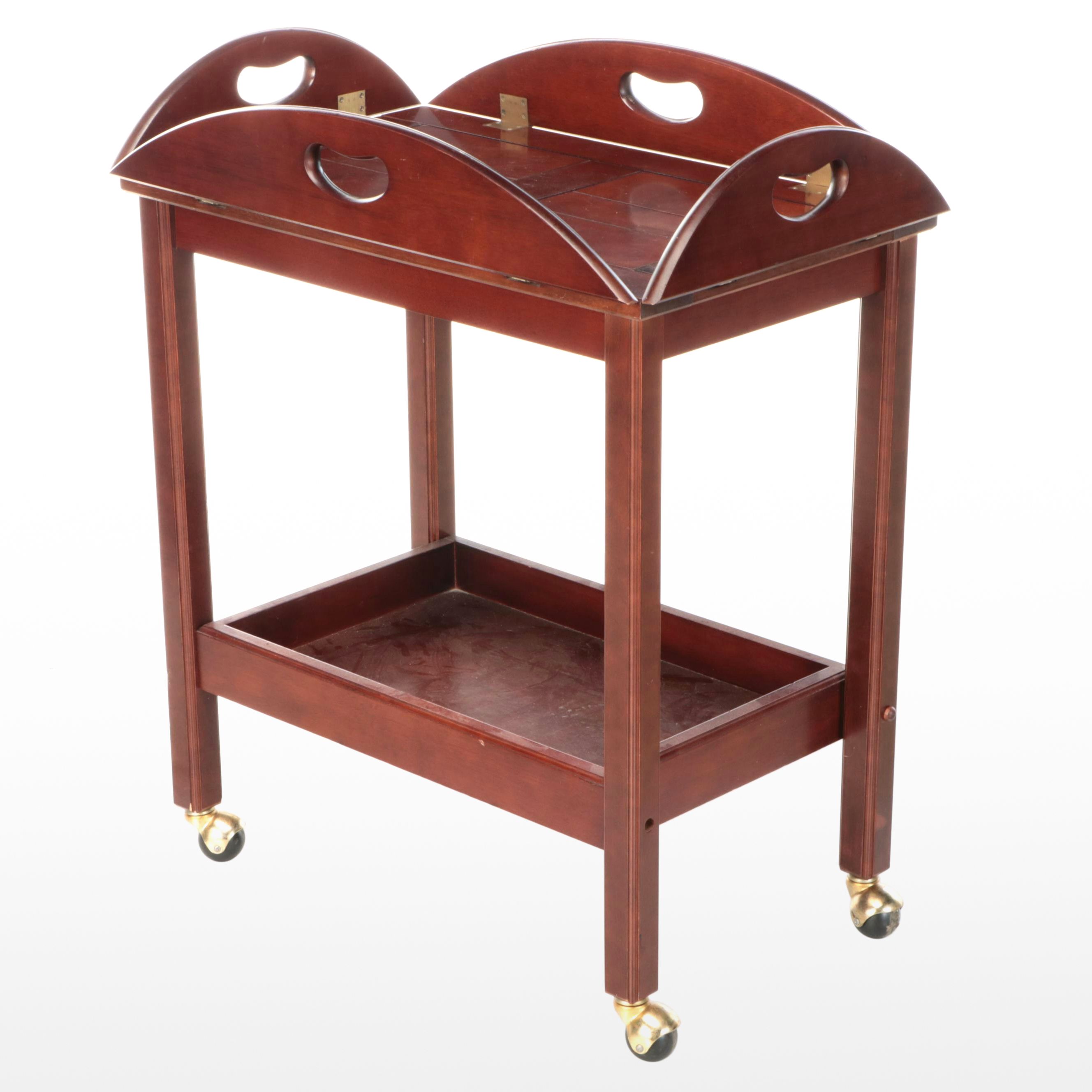 The Bomaby Company Wooden Butler's Tray Table