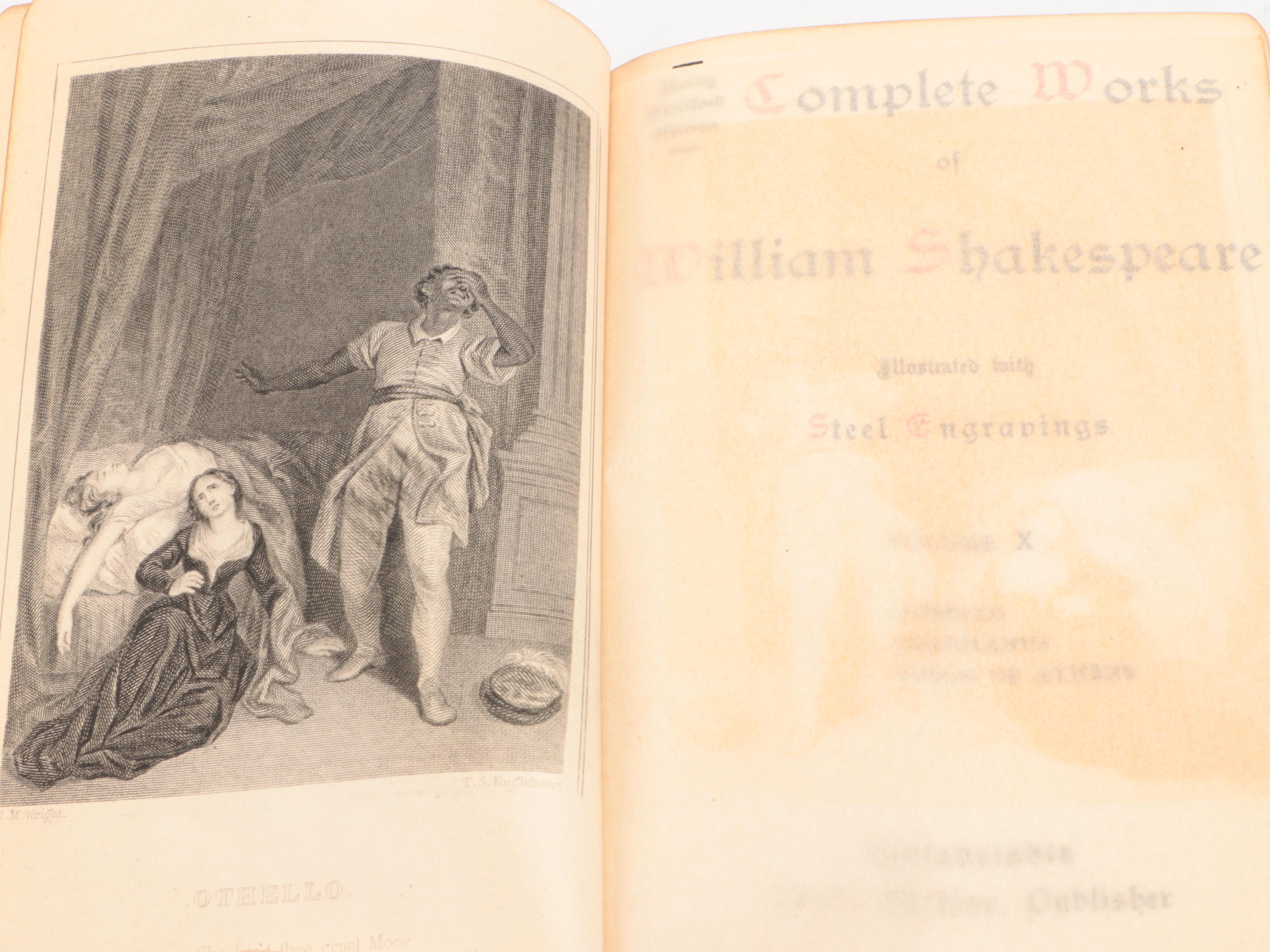 Handy Stratford Edition "Complete Works of William Shakespeare" Partial Set