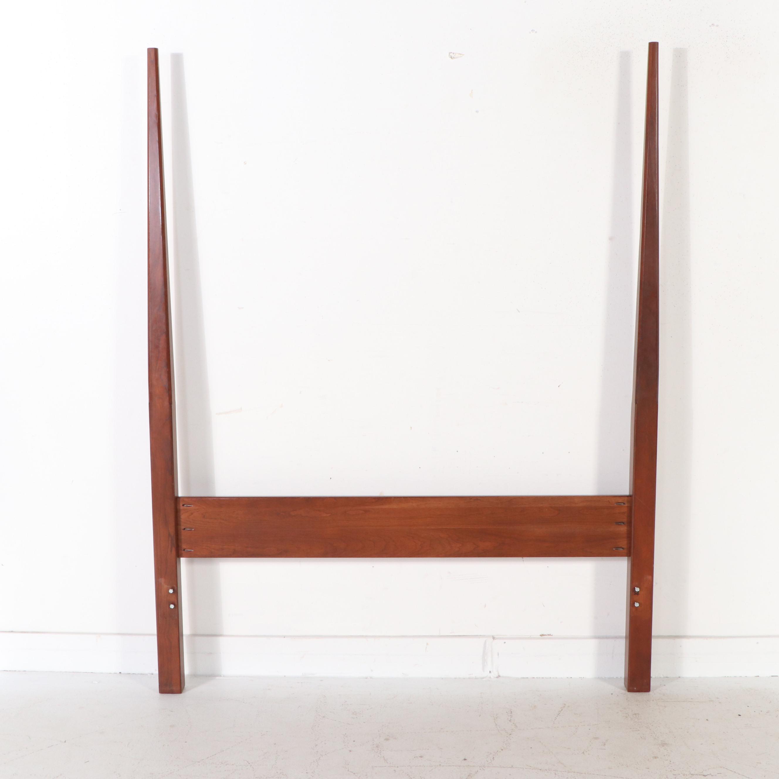 Early American Style Cherry Four Poster Queen Size Bed, 20th Century