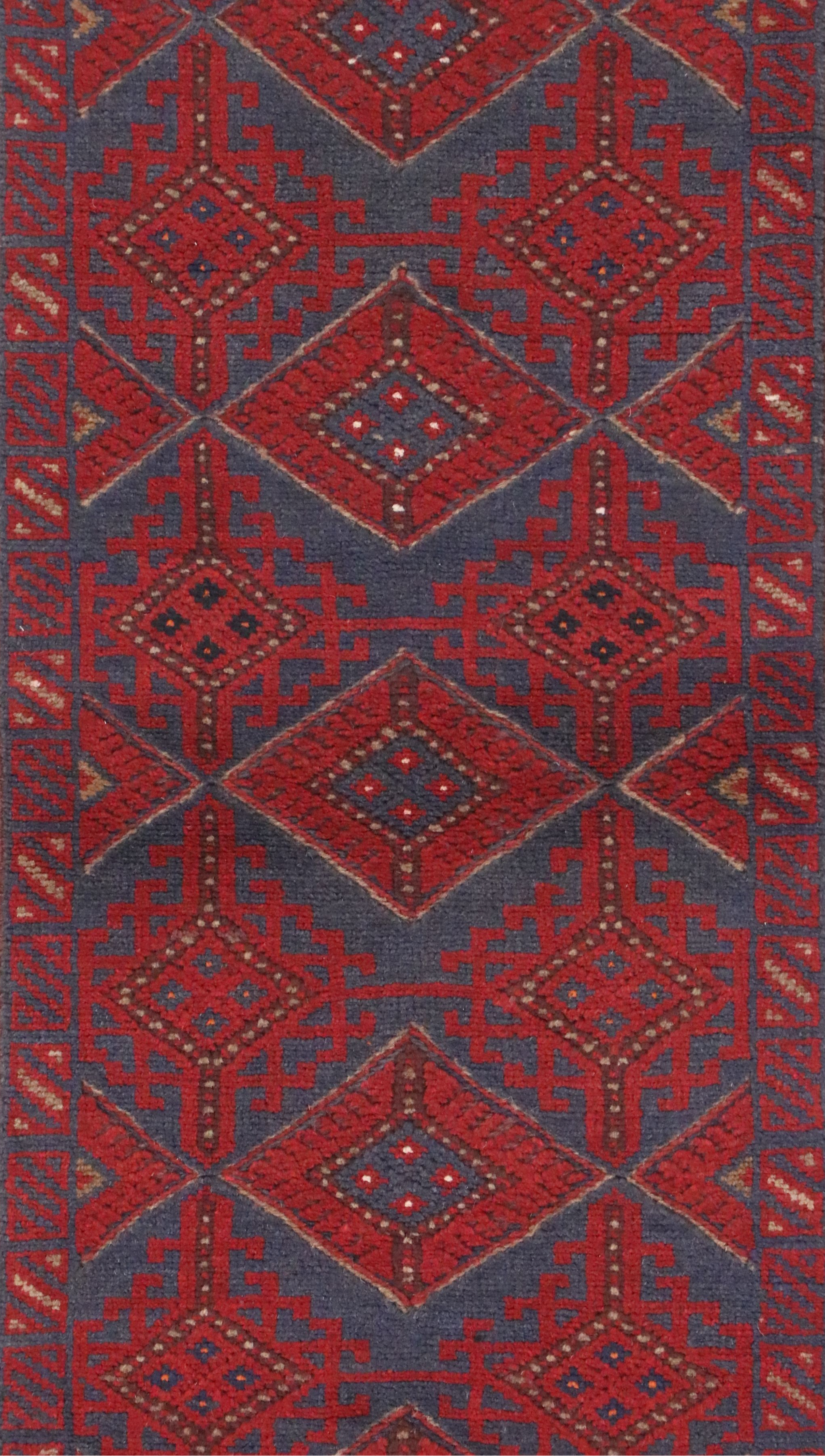 2'x 8'1 Handwoven Afghan Mashwani Carpet Runner