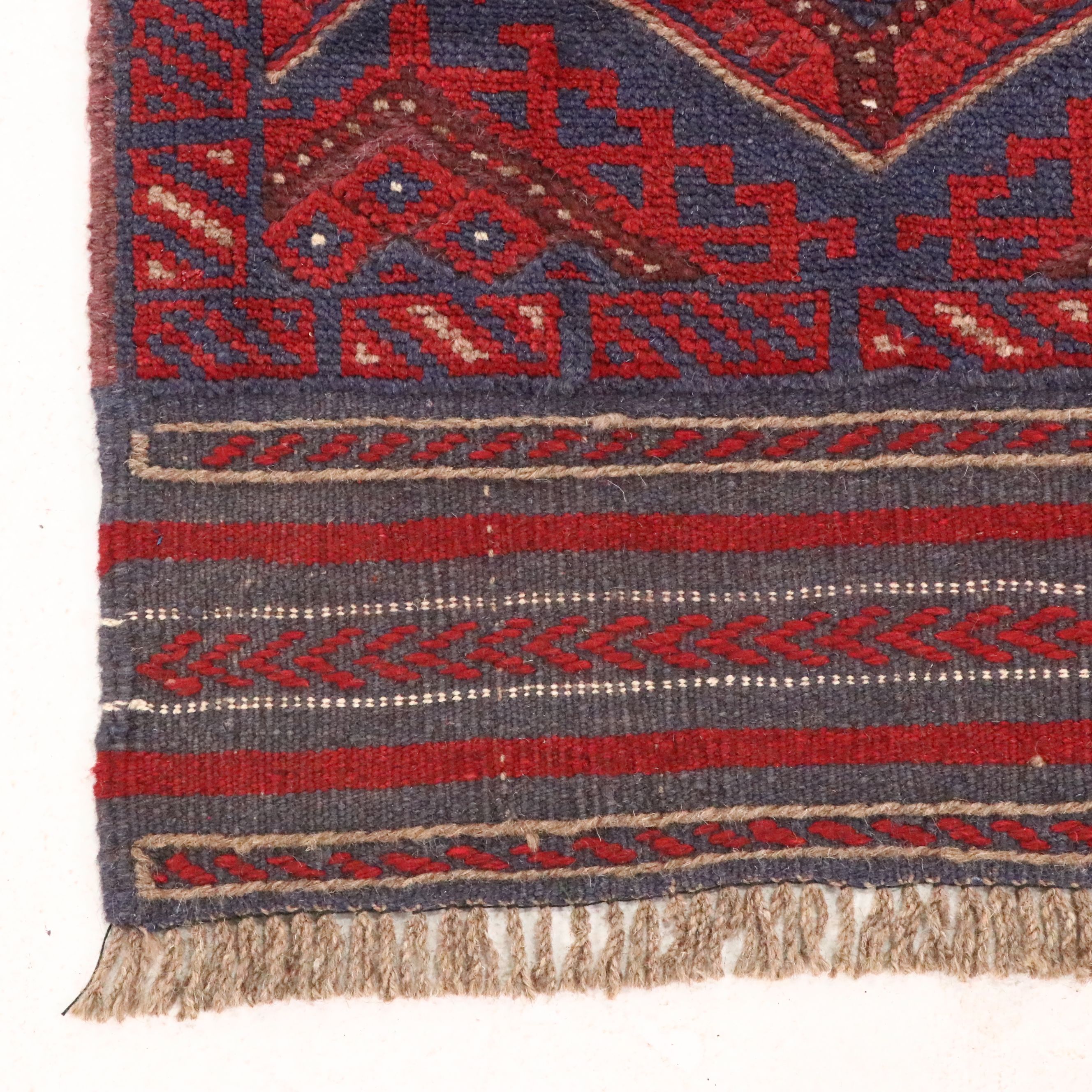 2'x 8'1 Handwoven Afghan Mashwani Carpet Runner