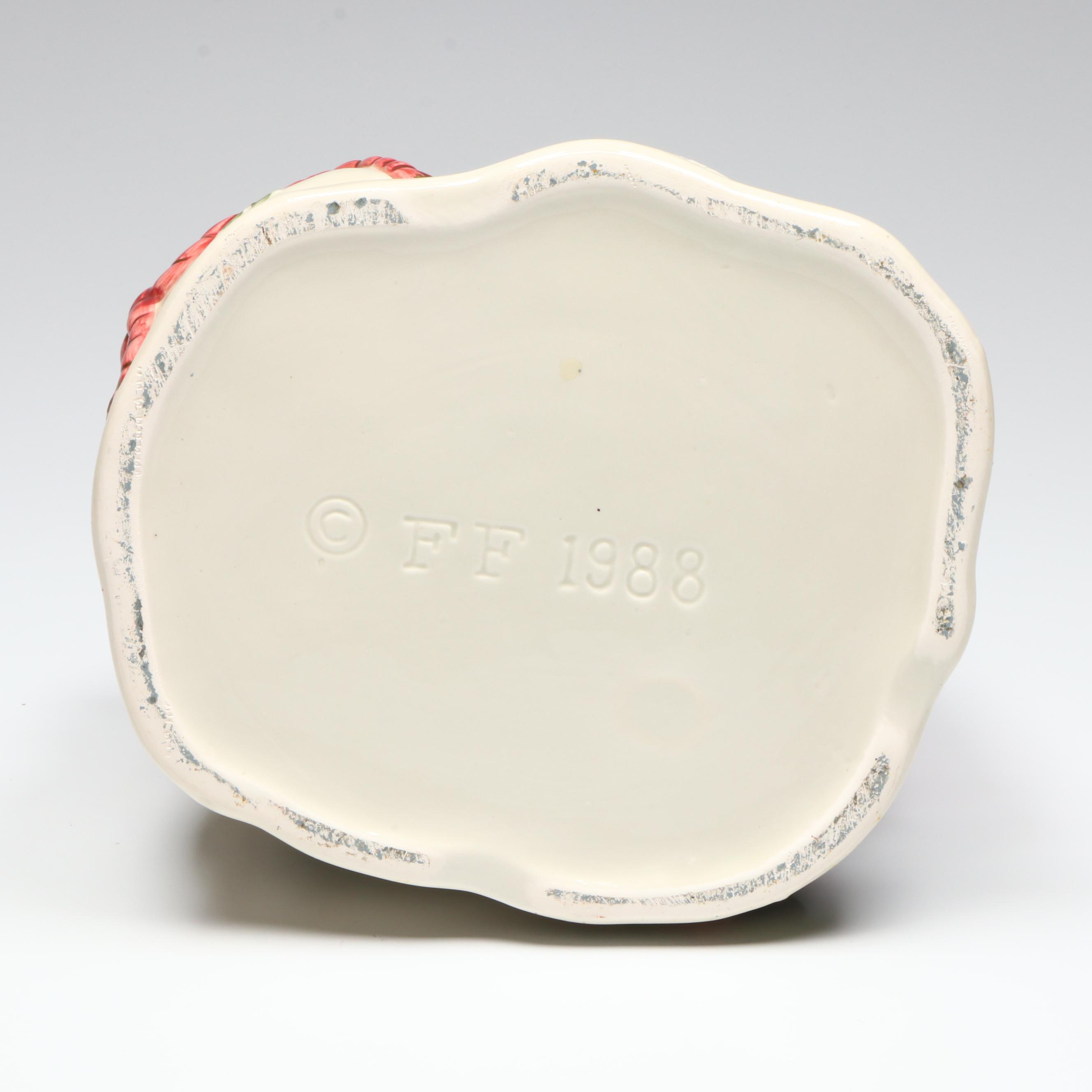 Fitz & Floyd Santa and Toy Sack Cookie Jar