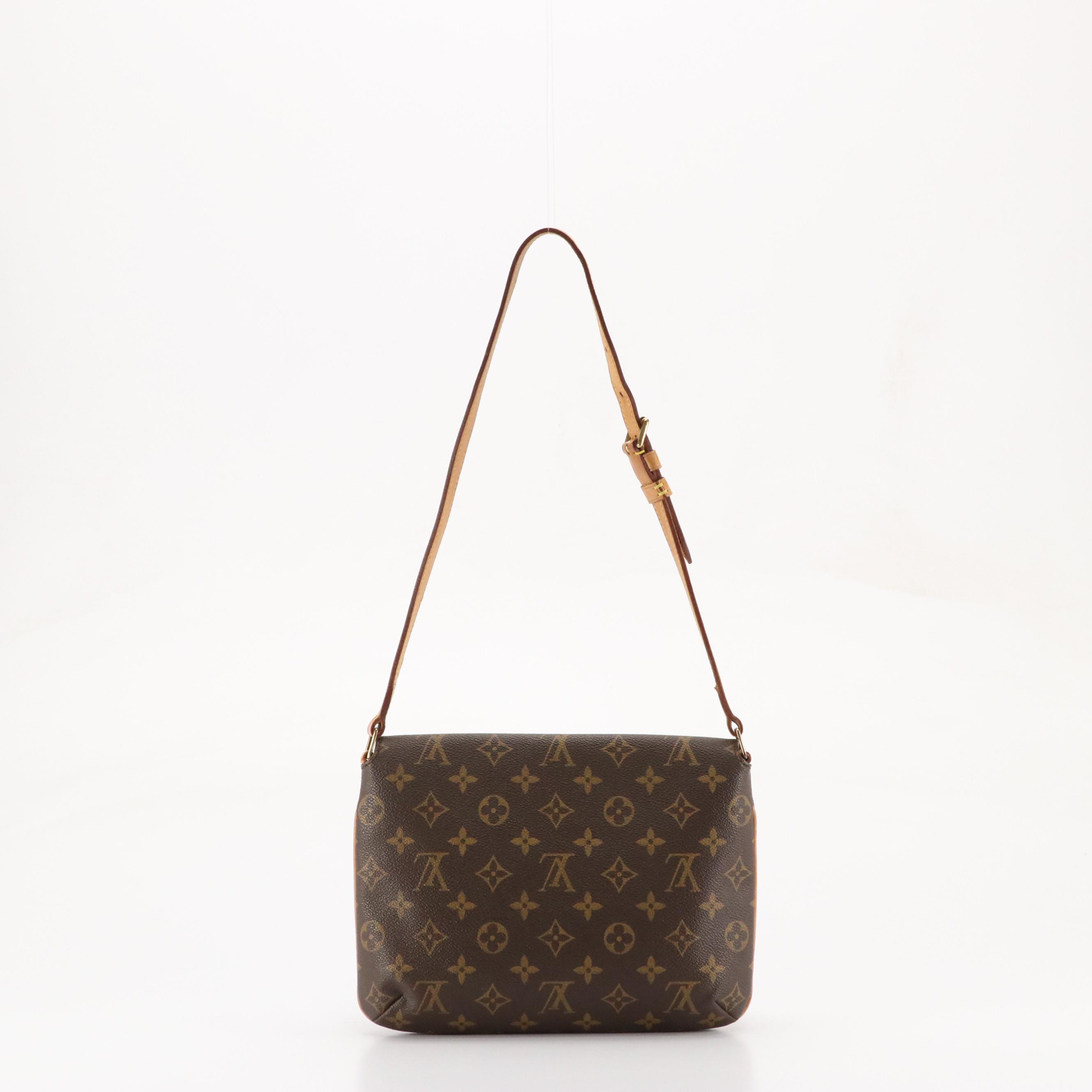 Louis Vuitton Musette Tango Shoulder Bag in Monogram Canvas and Vachetta Leather