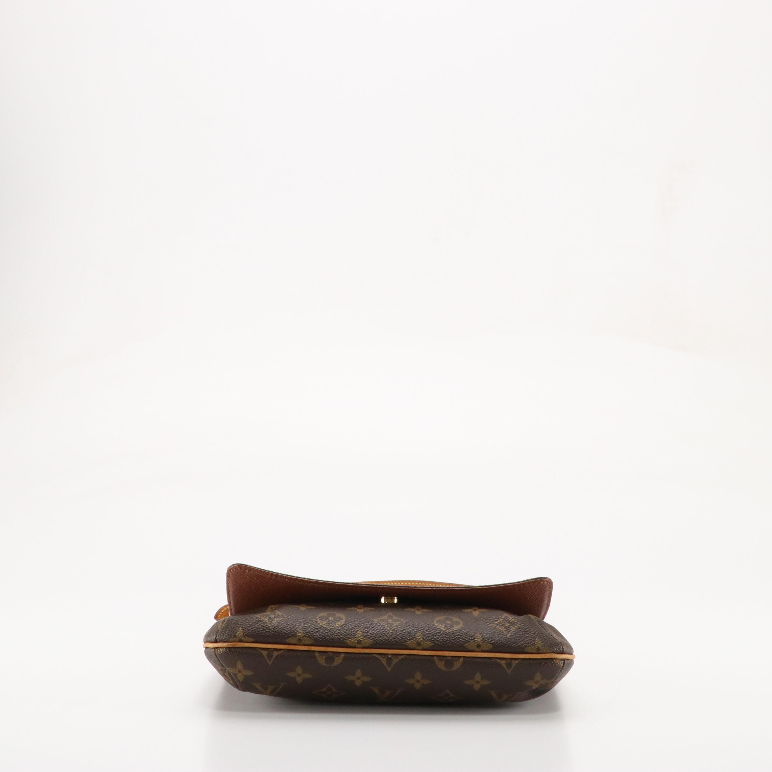 Louis Vuitton Musette Tango Shoulder Bag in Monogram Canvas and Vachetta Leather