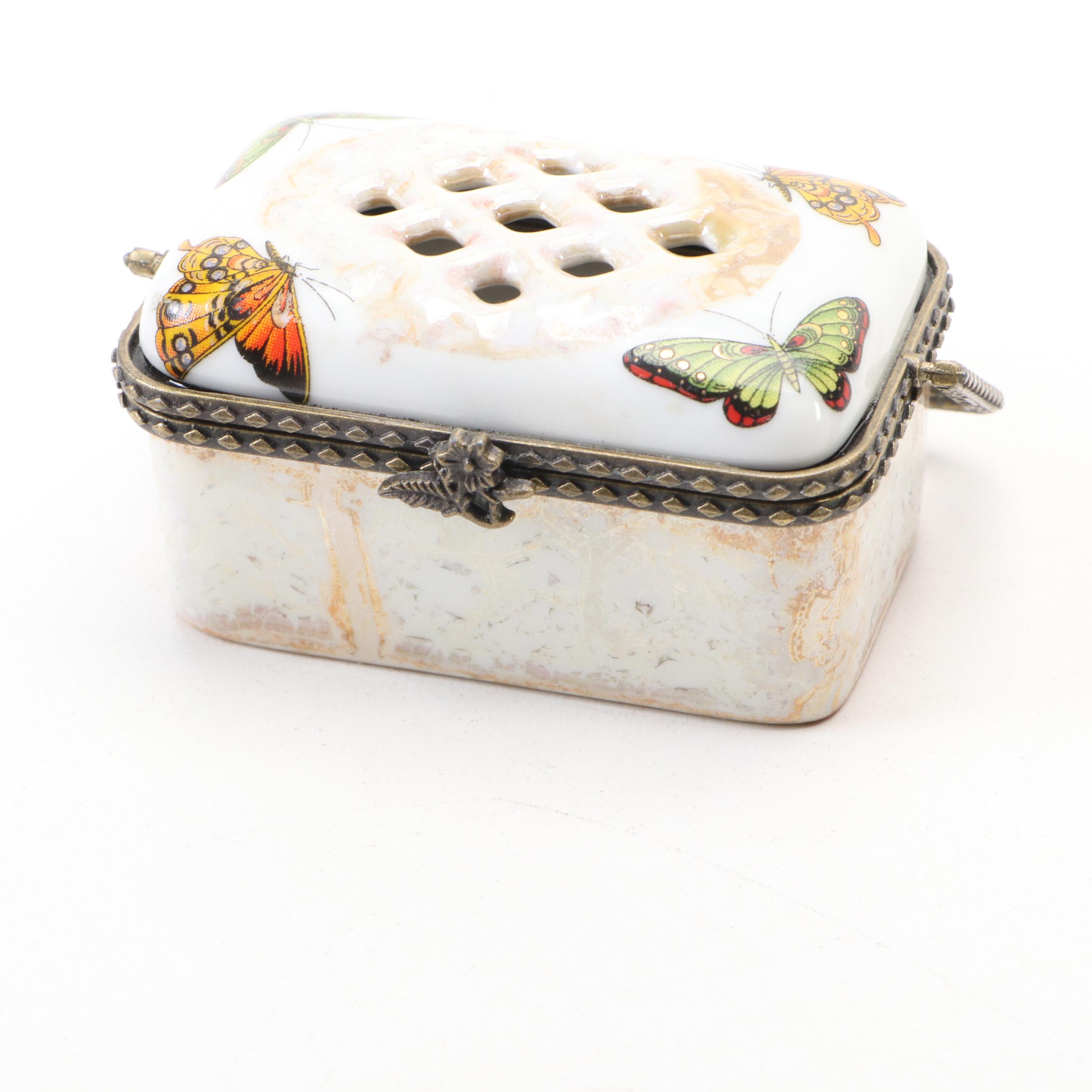 Parry Vieille Porcelain Boot Limoges Box and Other Porcelain Boxes